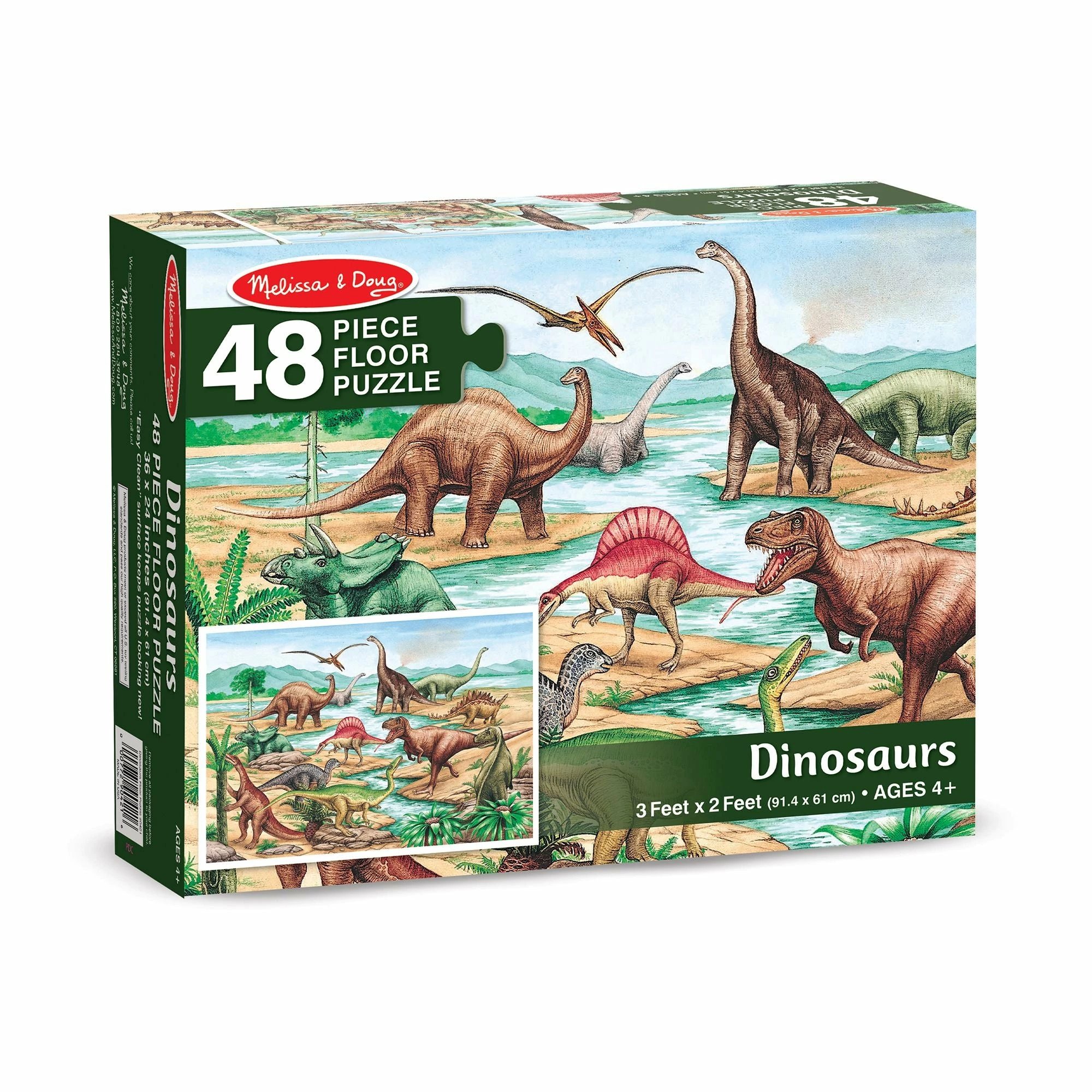 Melissa & Doug Dinosaurs Floor Puzzle - 48pc - Image 2