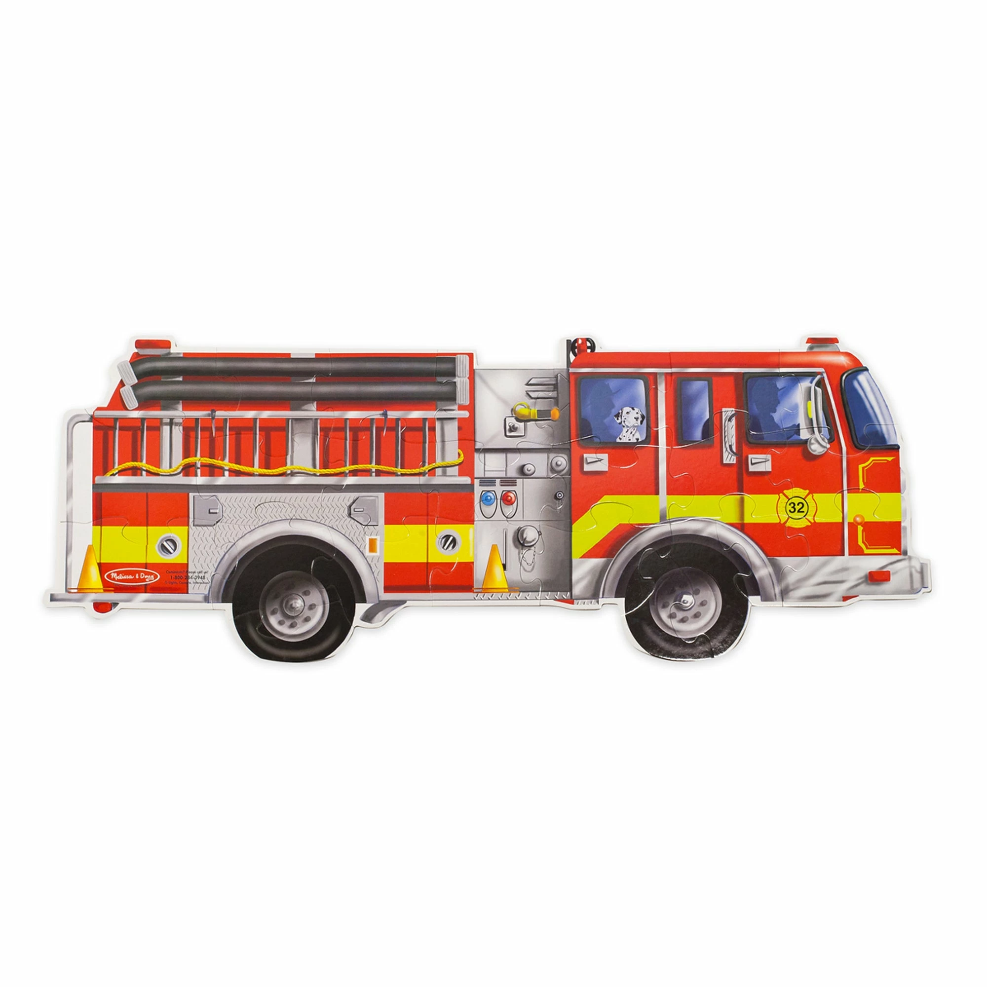 Melissa & Doug Giant Fire Truck Floor Puzzle - 24pc