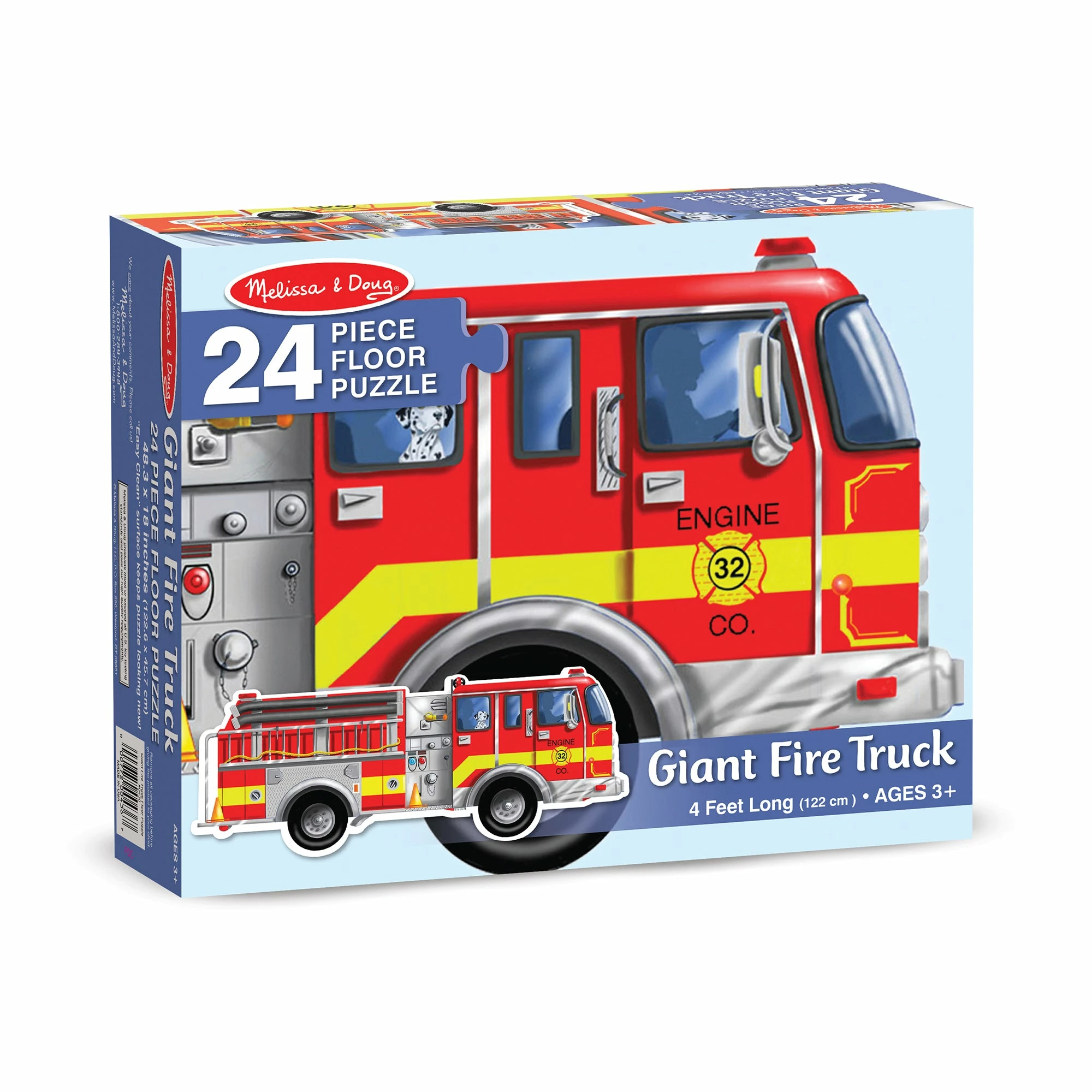 Melissa & Doug Giant Fire Truck Floor Puzzle - 24pc - Image 5