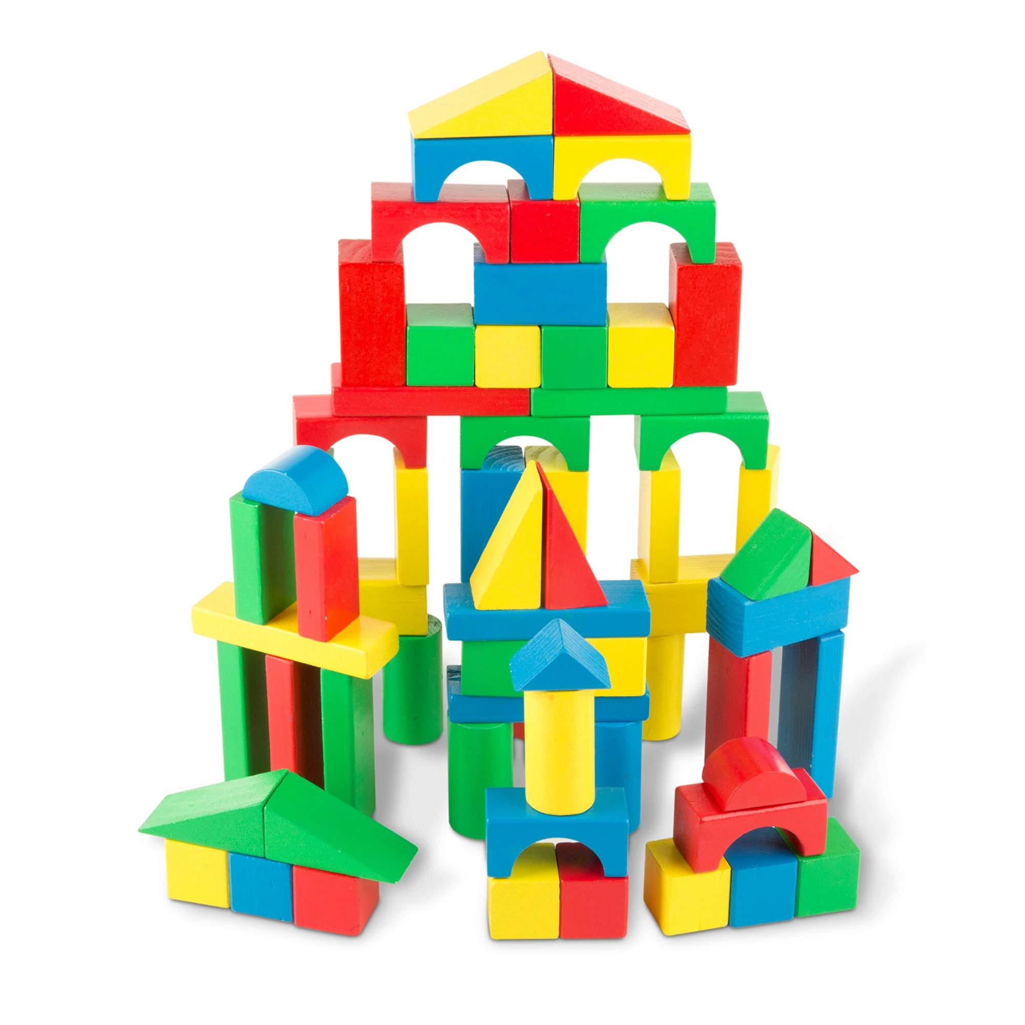 Melissa & Doug 100 Wood Blocks Set