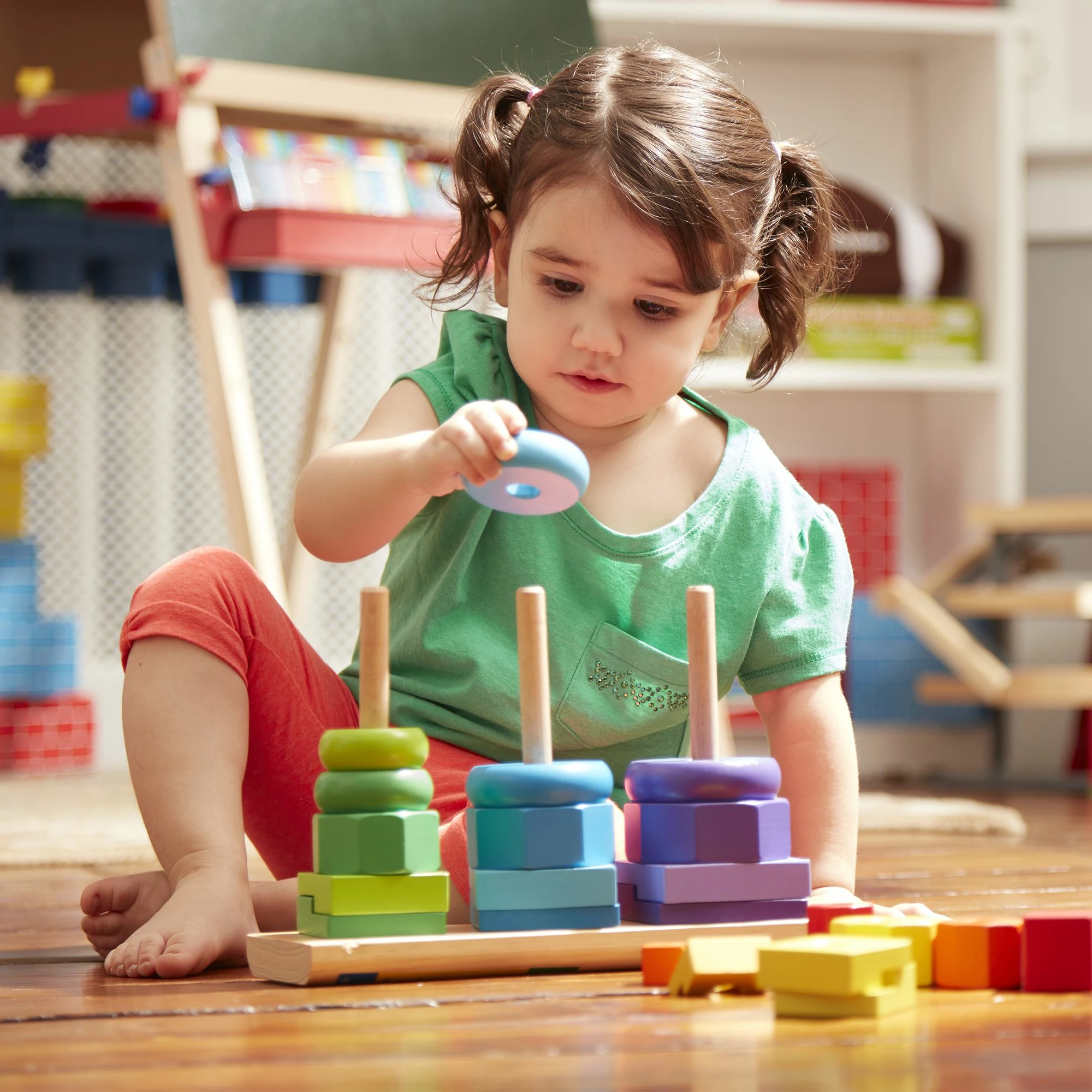 Melissa & Doug Geometric Stacker - Image 2