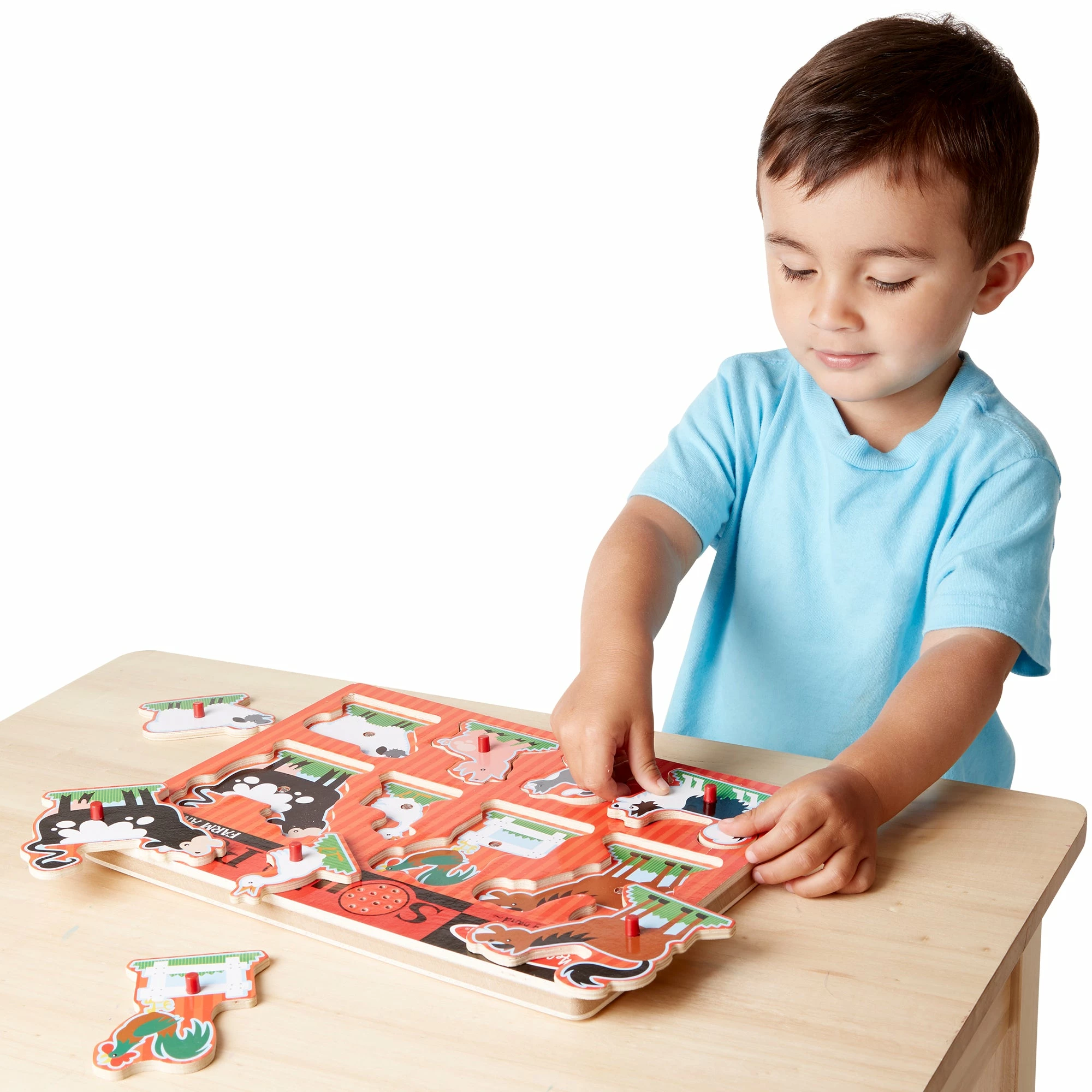 Melissa & Doug Farm Animals Sound Puzzle - Image 2
