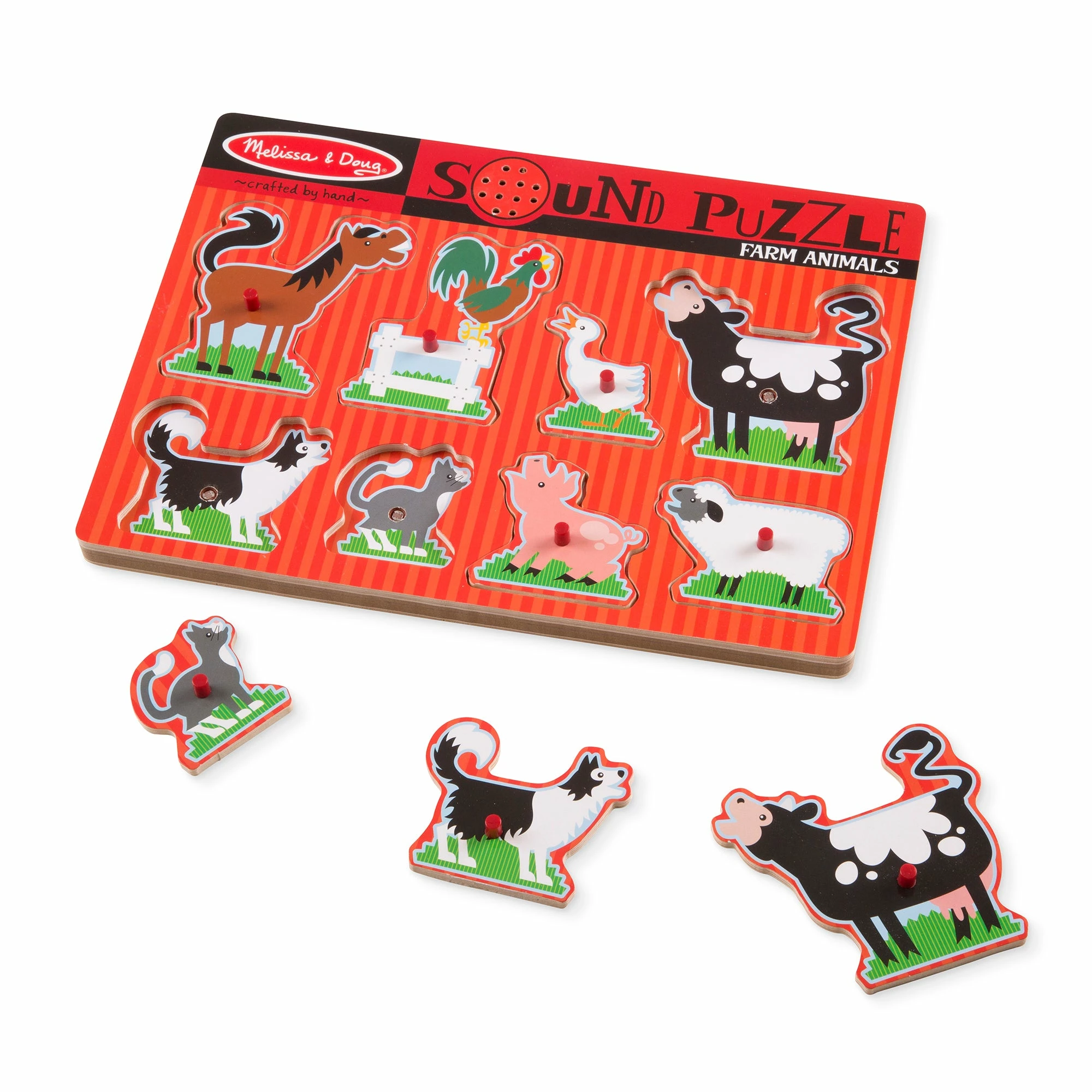 Melissa & Doug Farm Animals Sound Puzzle - Image 5