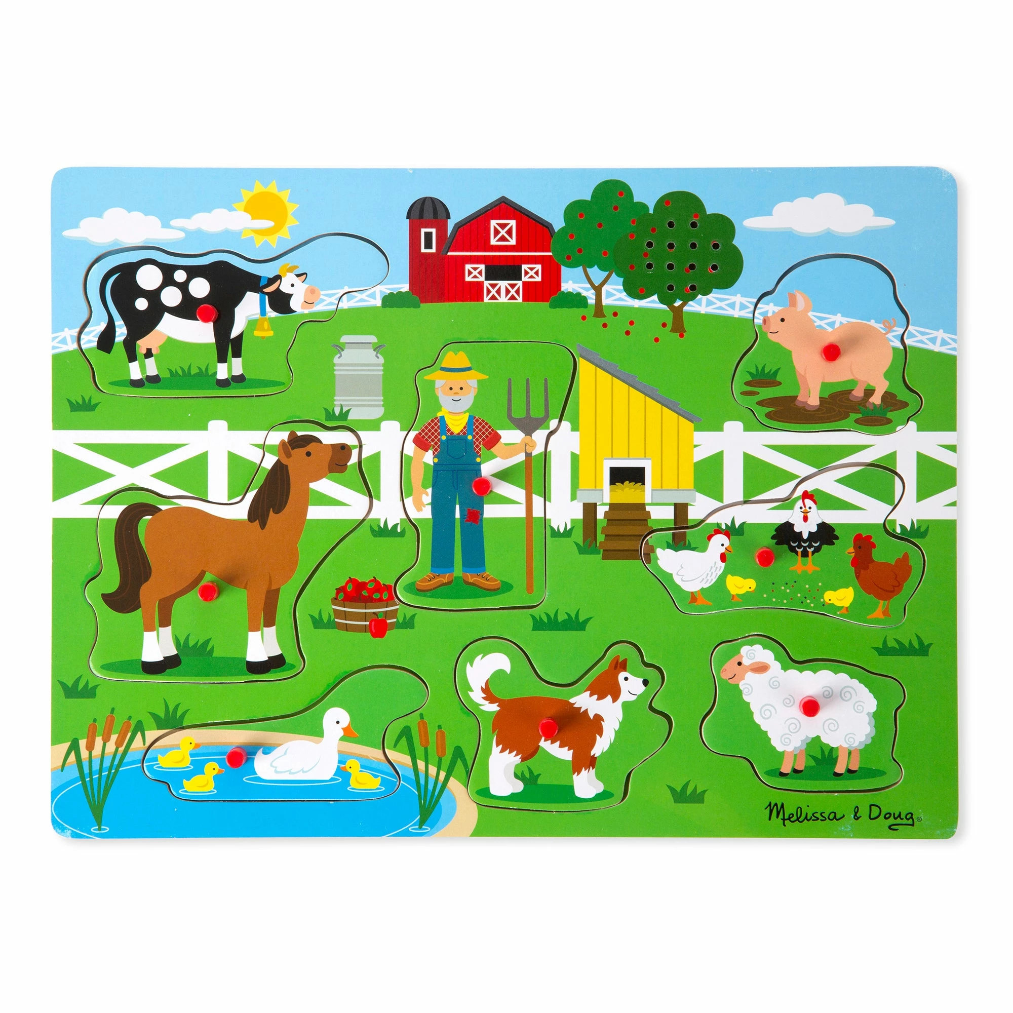 Melissa & Doug Old MacDonald's Farm Sound Puzzle