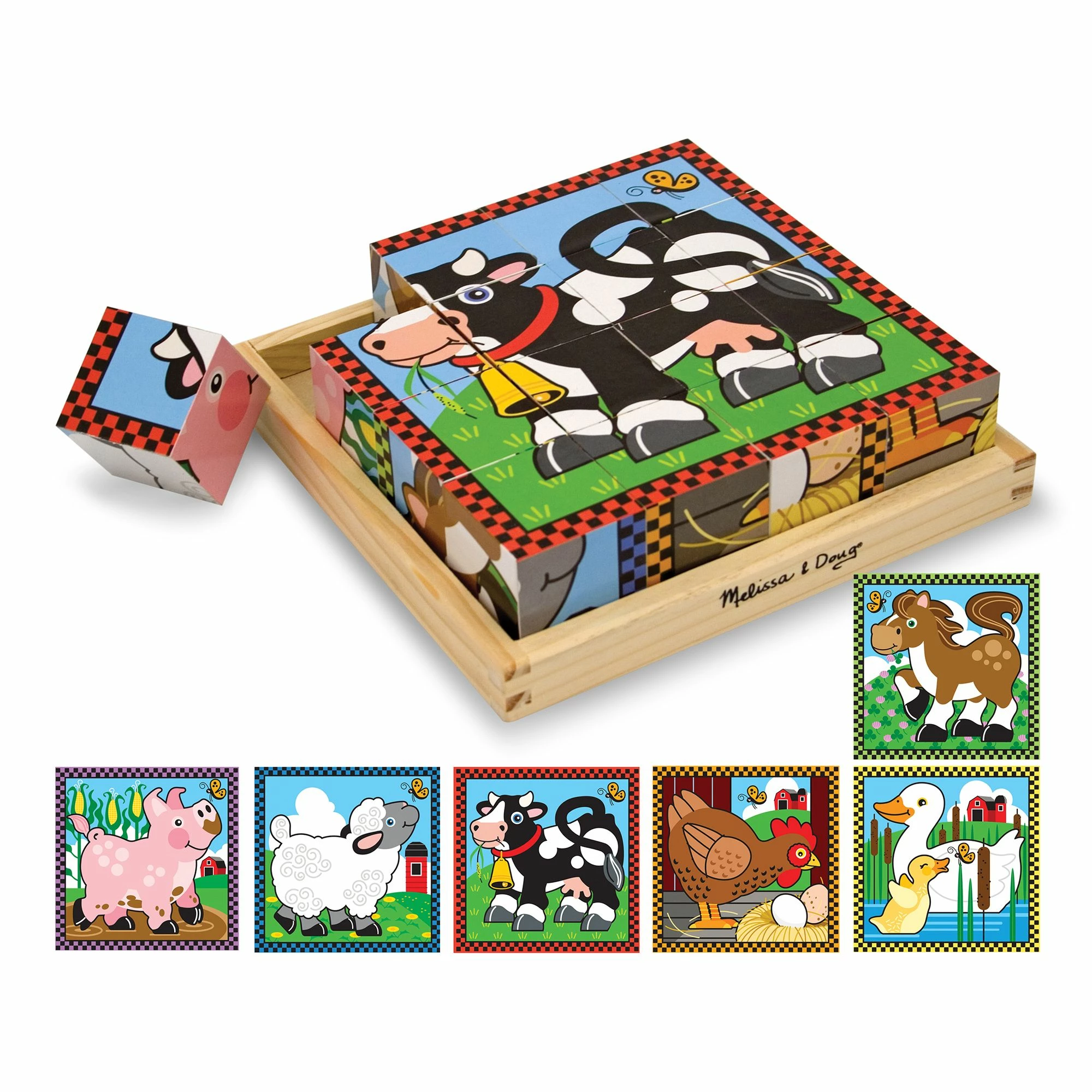 Melissa & Doug Farm Cube Puzzle