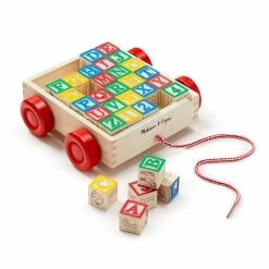 Melissa & Doug Classic ABC Block Cart