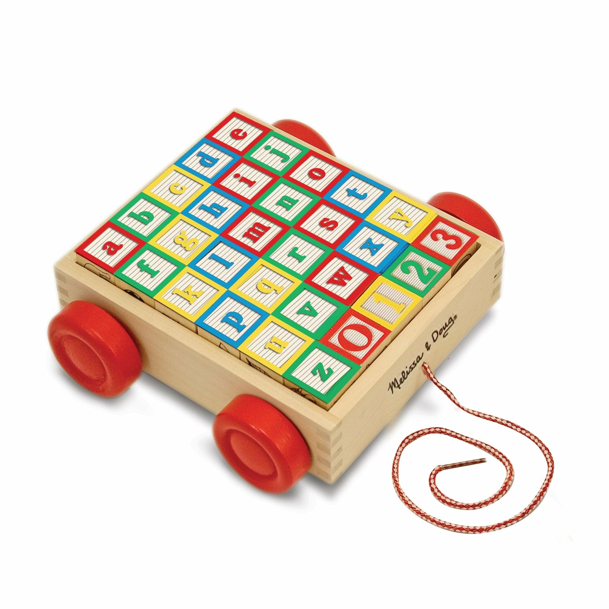 Melissa & Doug Classic ABC Block Cart - Image 5