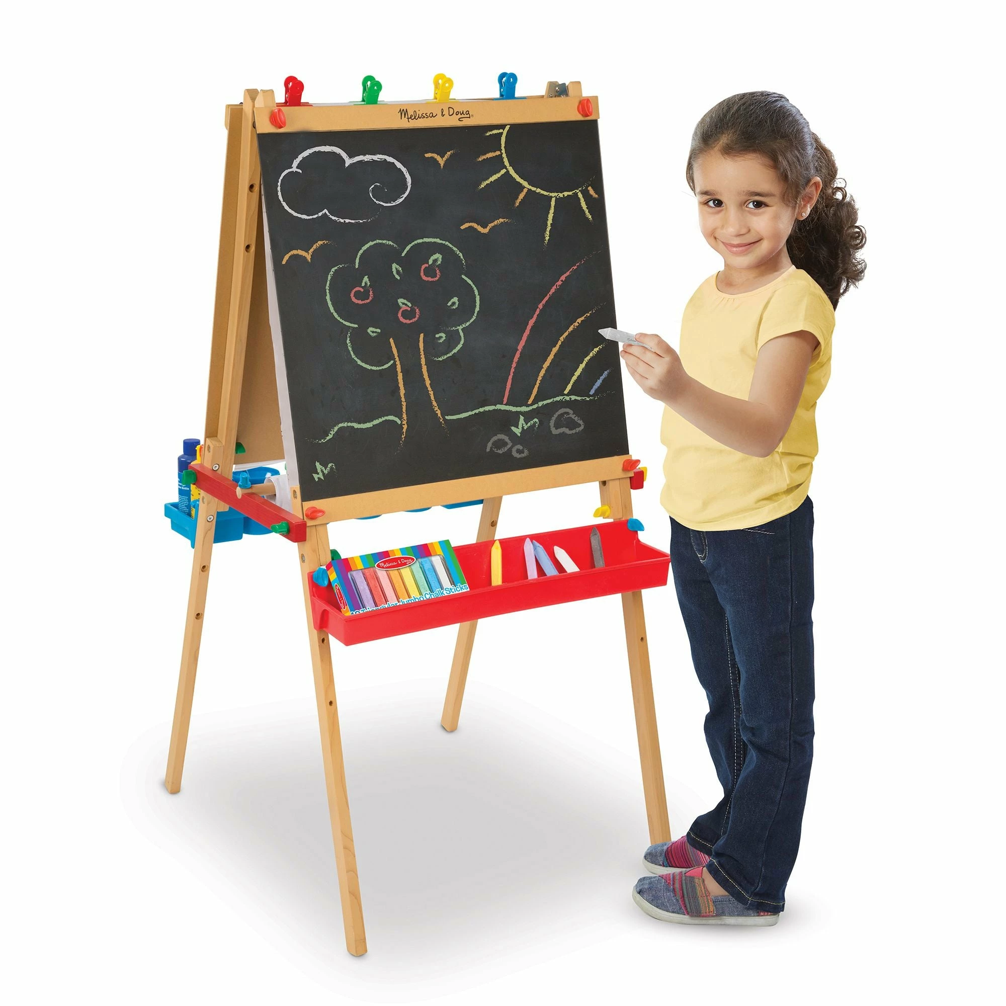 Melissa & Doug Deluxe Wooden Standing Art Easel - Image 6