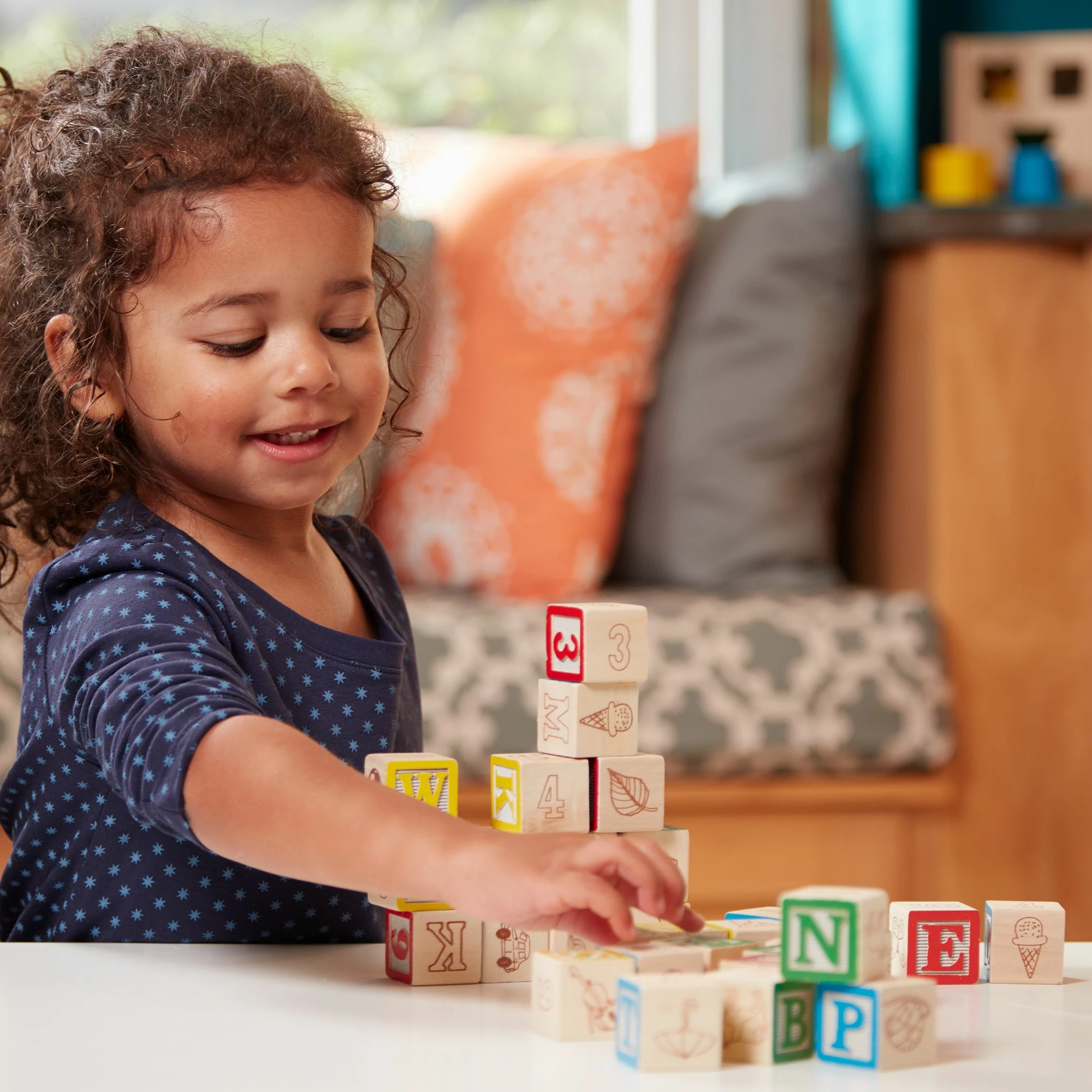 Melissa & Doug Wooden ABC/123 Blocks 2 Melissa & Doug Wooden ABC/123 Blocks - Image 2