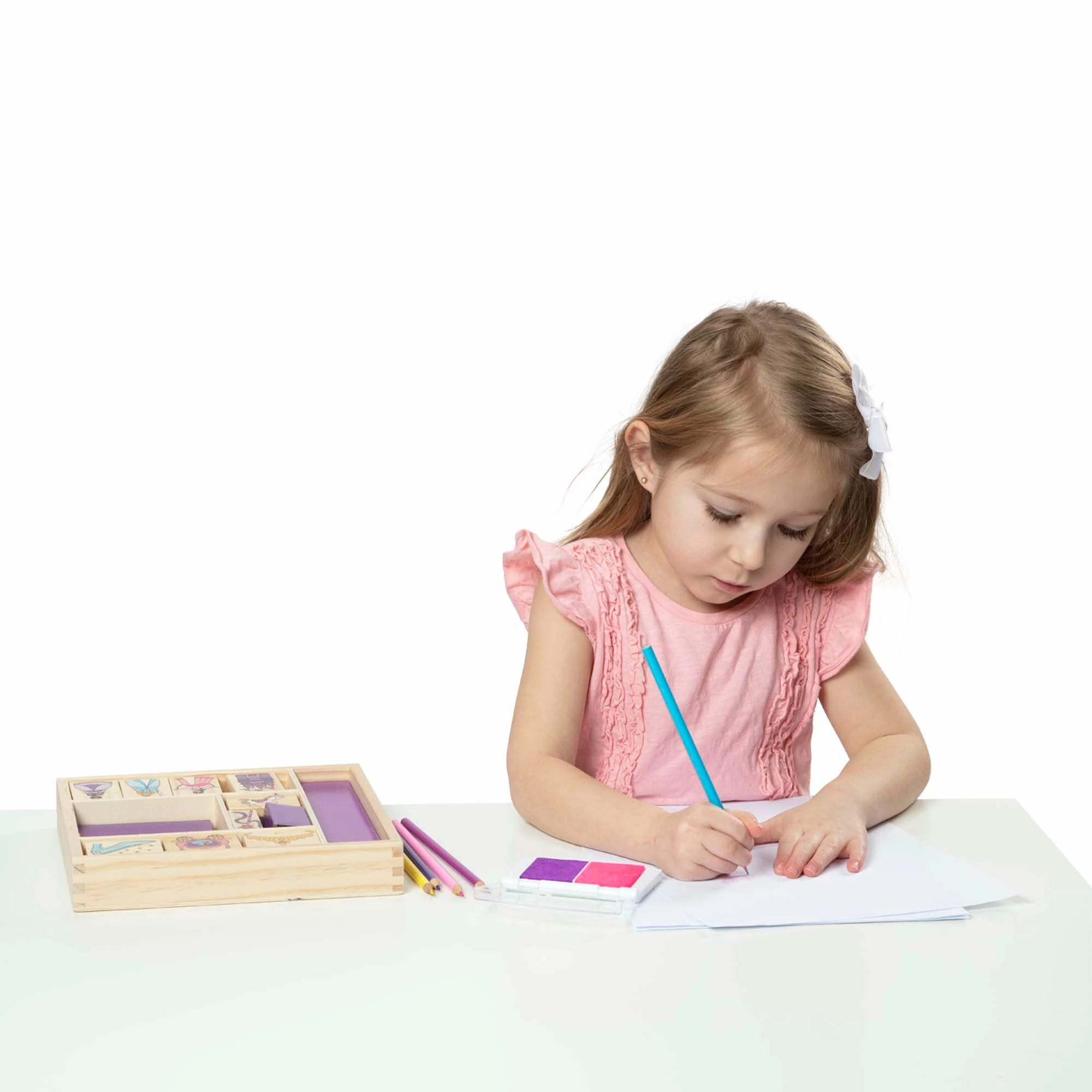 Melissa & Doug Wooden Princess Stamp Set - Image 2