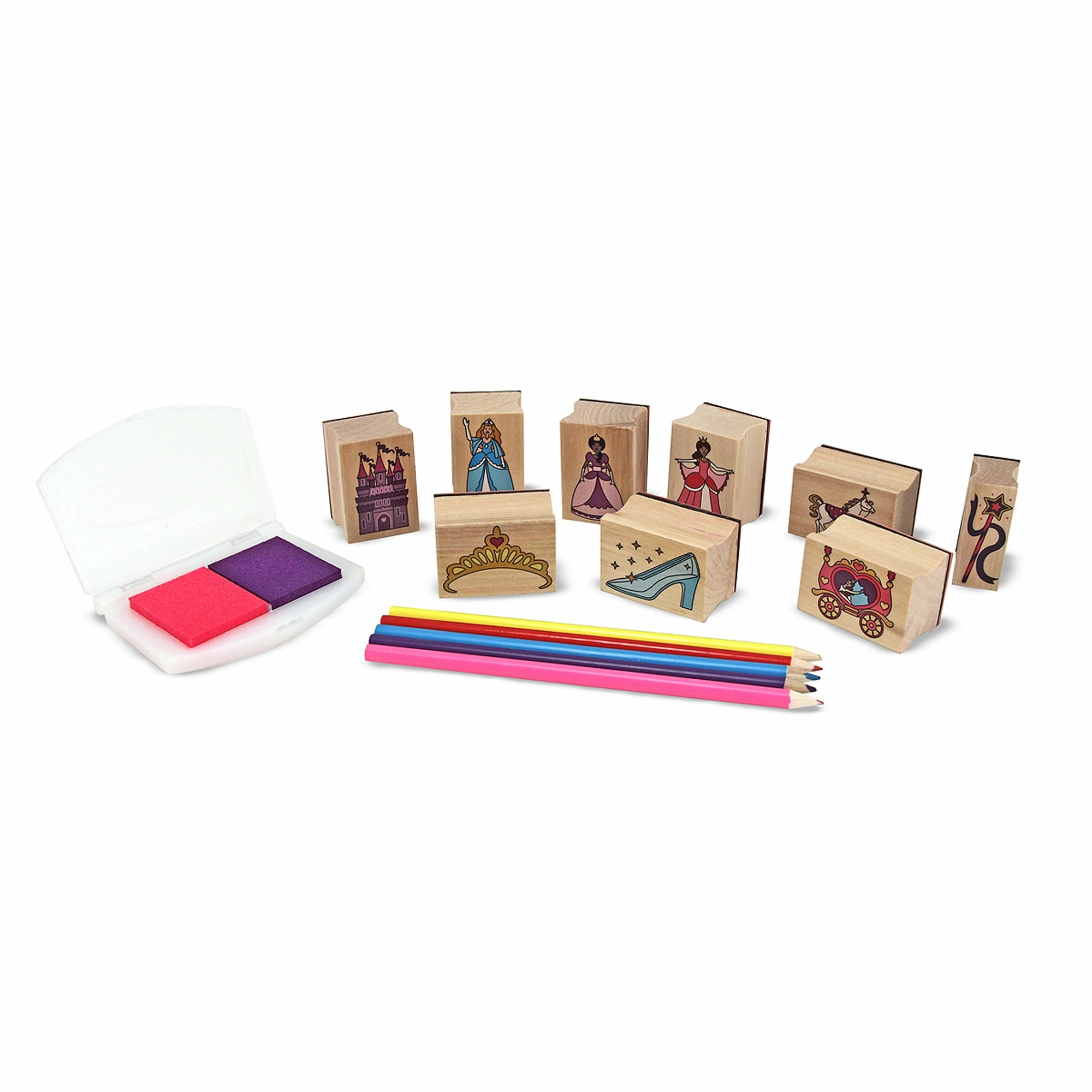 Melissa & Doug Wooden Princess Stamp Set - Image 4