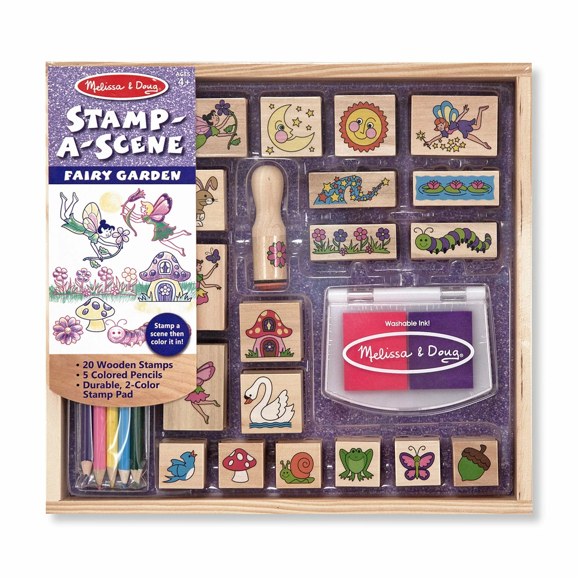 Melissa & Doug Stamp-a-Scene-Fairy Garden - Image 4