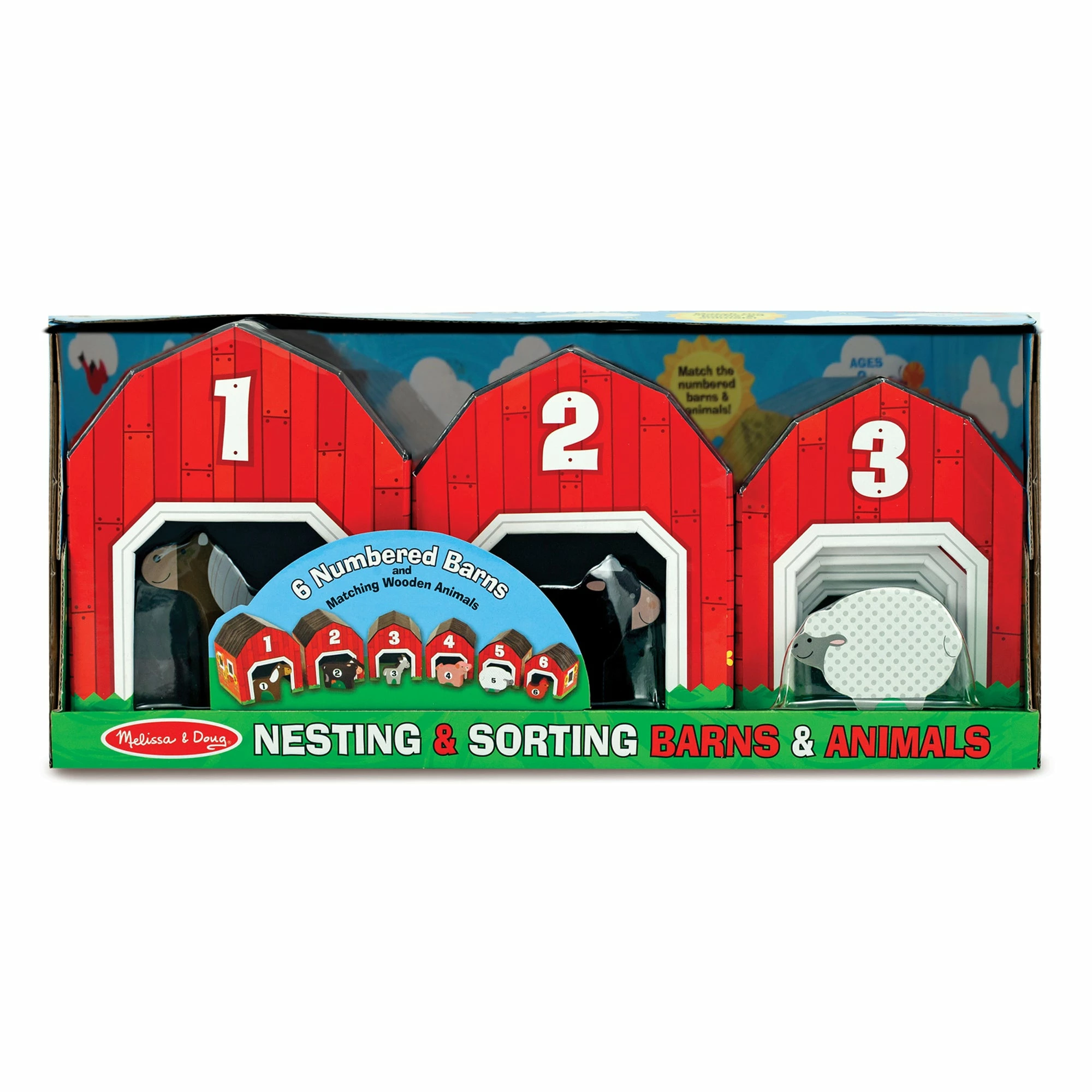 Melissa & Doug Nesting & Sorting Barns & Animals - Image 5