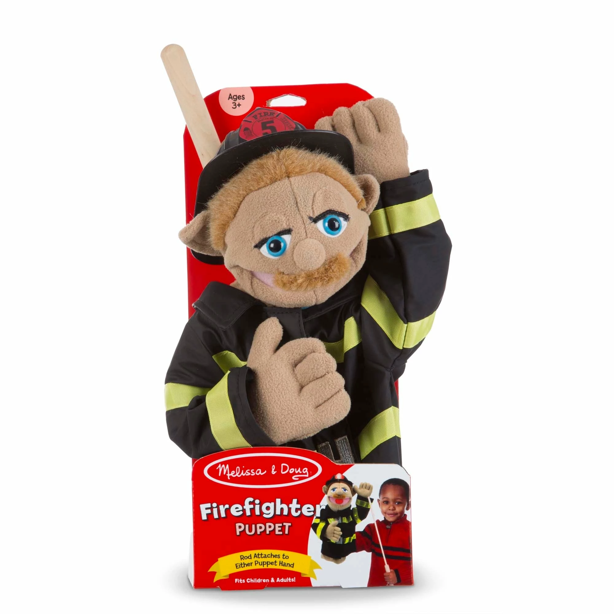 Melissa & Doug Firefighter Puppet - Image 5