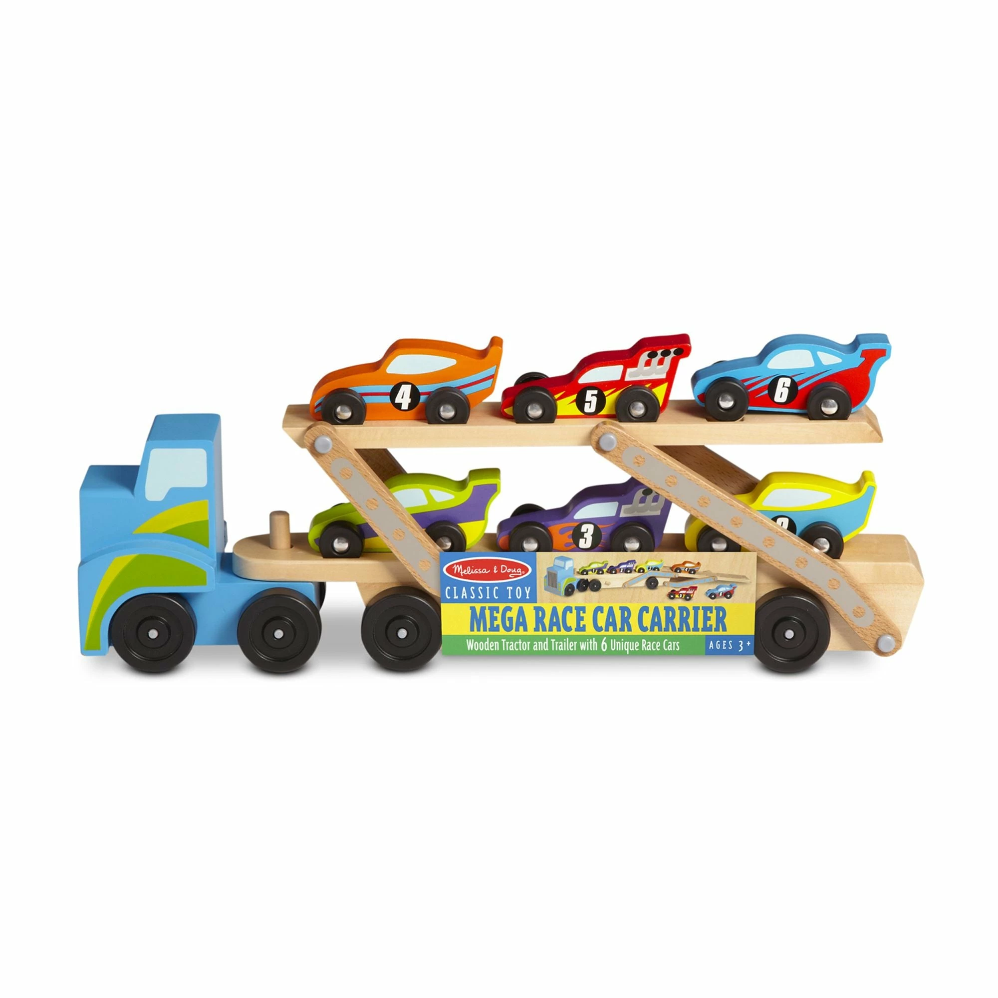 Melissa & Doug Mega Race-Car Carrier - Image 7