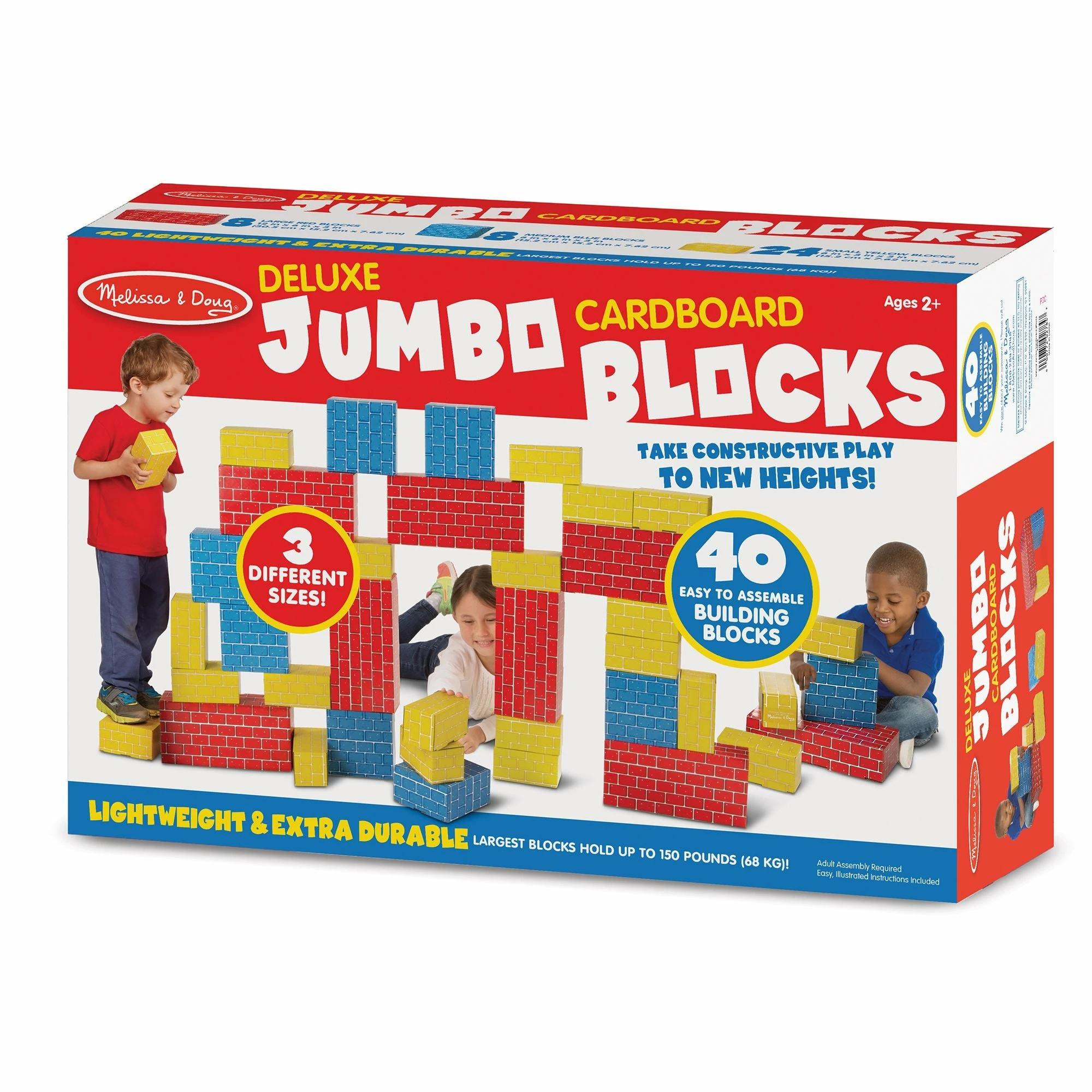 Melissa & Doug Deluxe Jumbo Cardboard Blocks - 40pc - Image 2