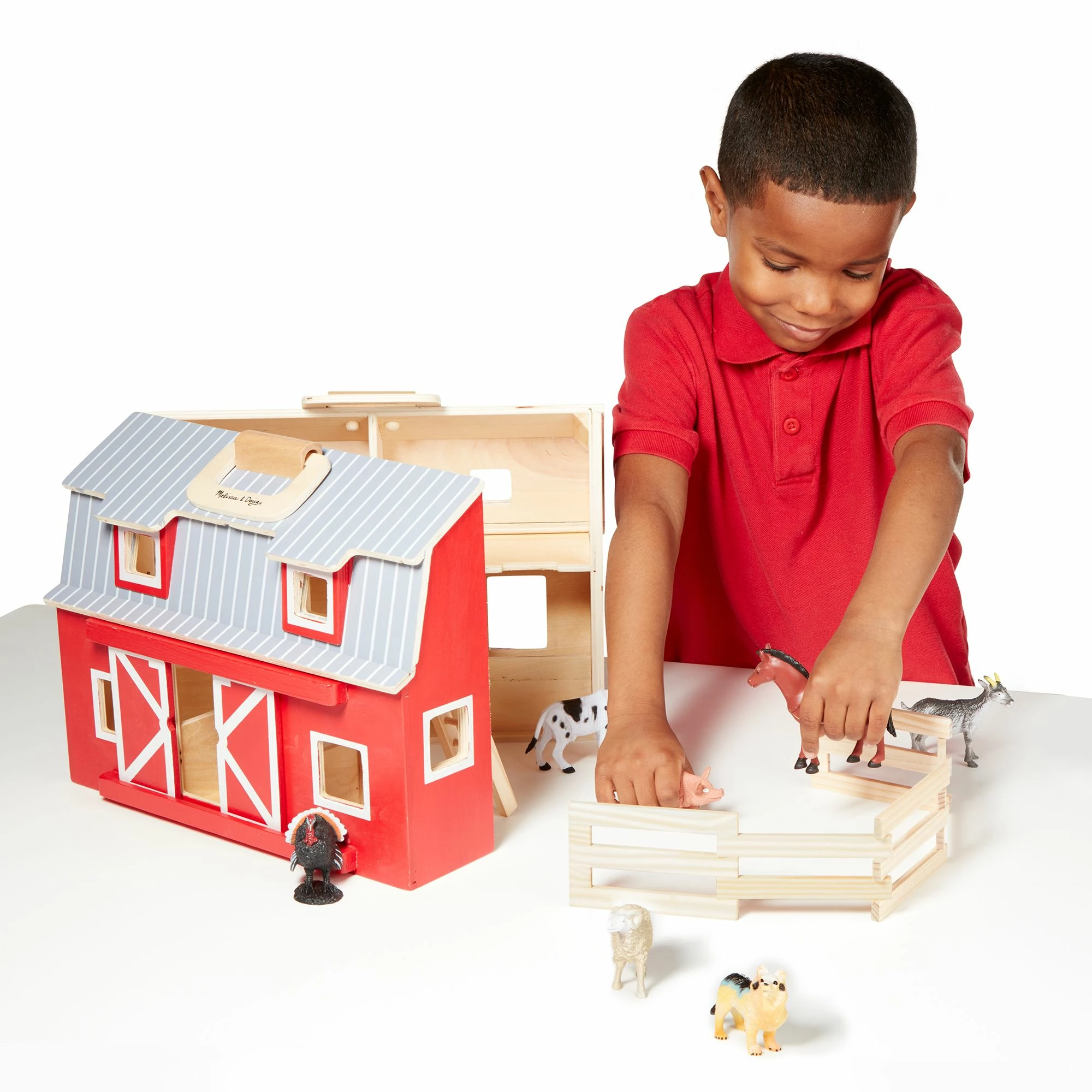 Melissa & Doug Fold & Go Barn - Image 4