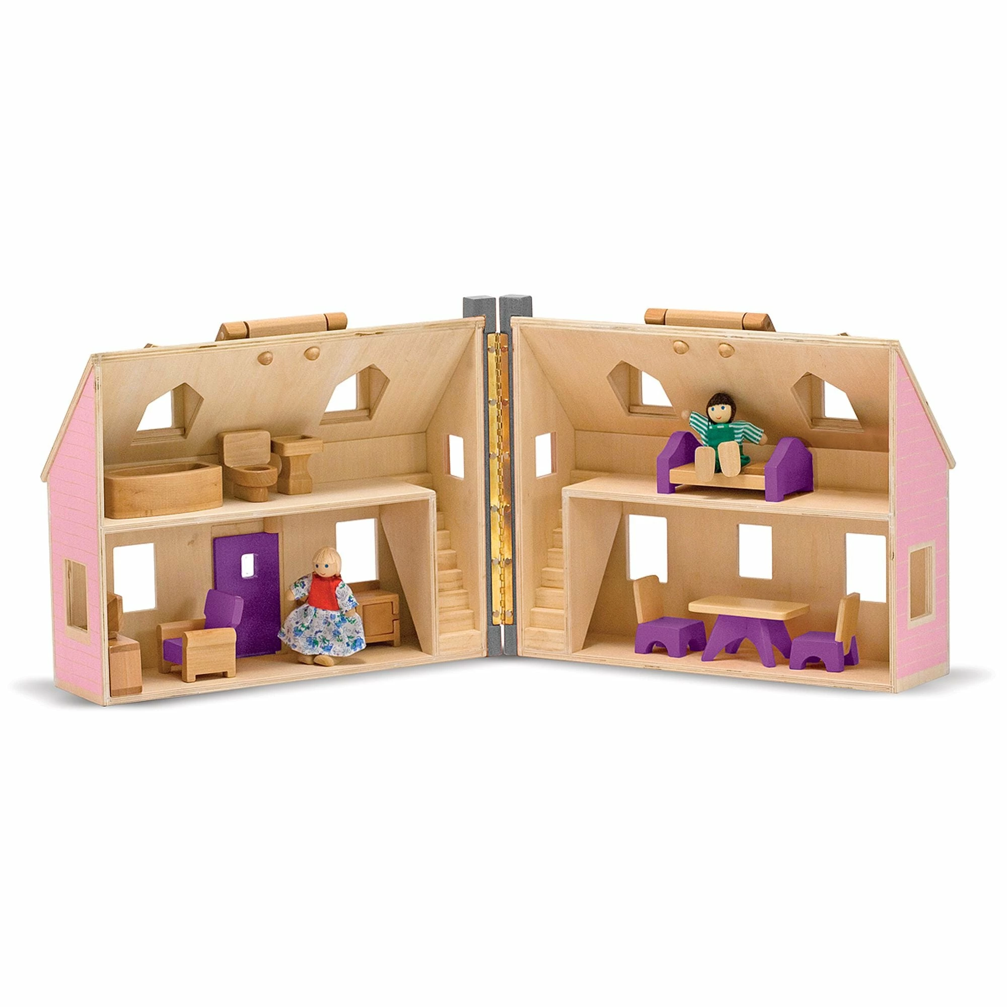 Melissa & Doug Fold & Go Dollhouse - Image 5