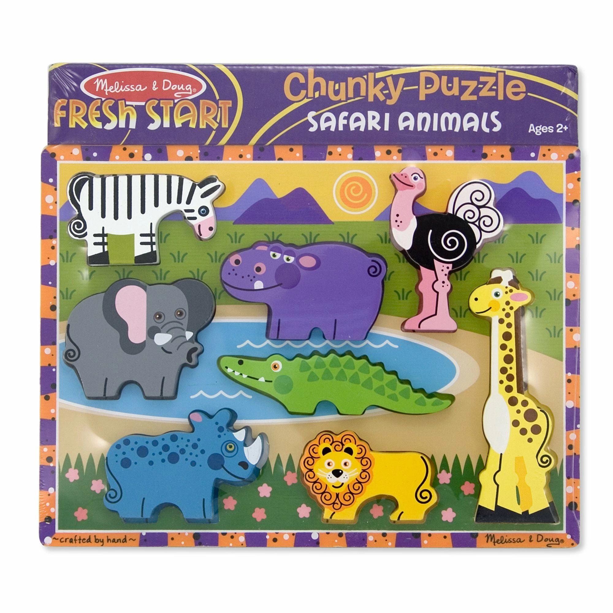 Melissa & Doug Safari Chunky Puzzle - Image 6