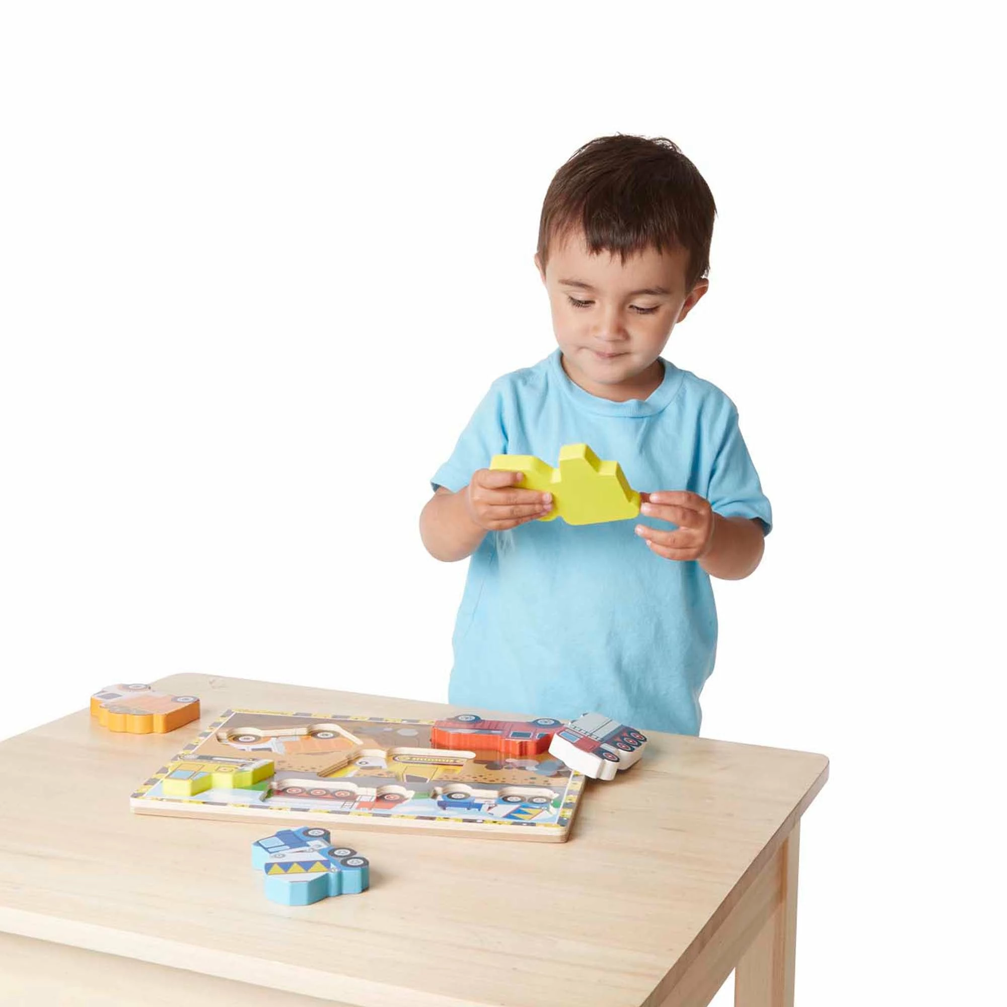 Melissa & Doug Construction Chunky Puzzle - Image 2