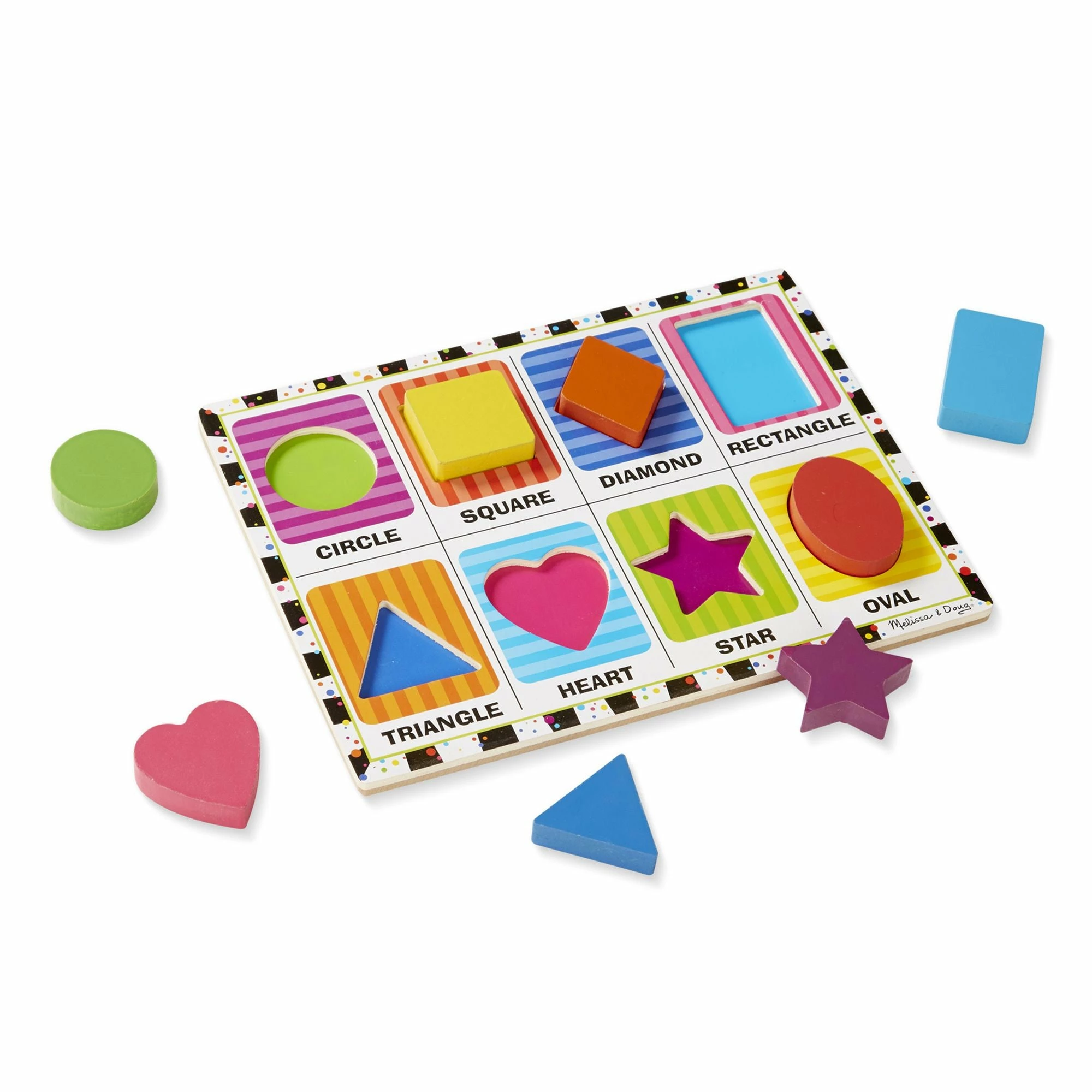 Melissa & Doug Shapes Chunky Puzzle - Image 3