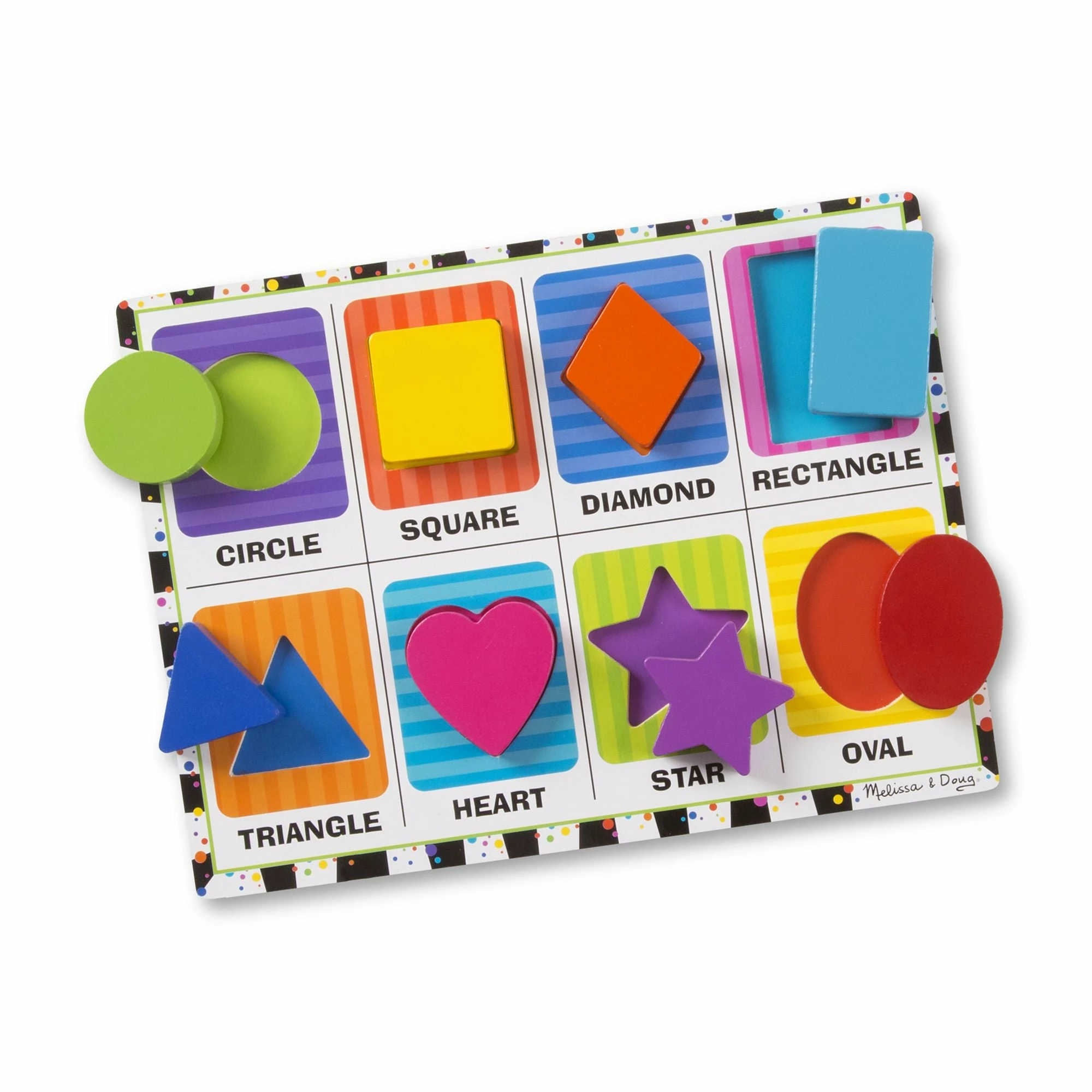 Melissa & Doug Shapes Chunky Puzzle - Image 4