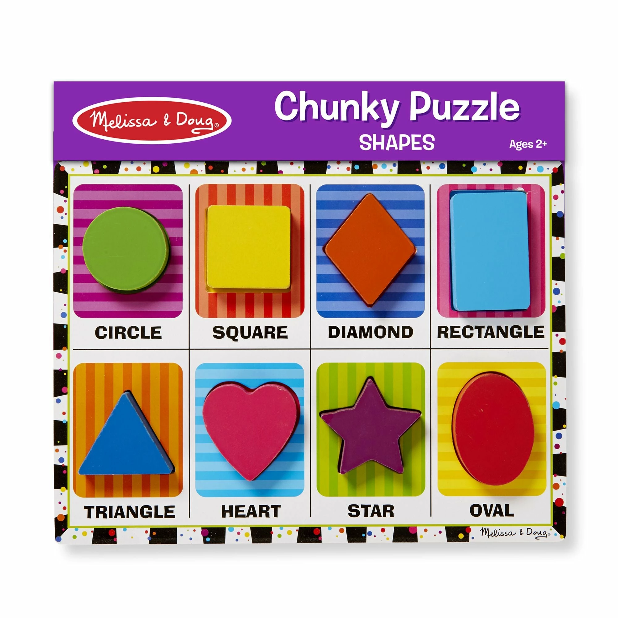 Melissa & Doug Shapes Chunky Puzzle - Image 5