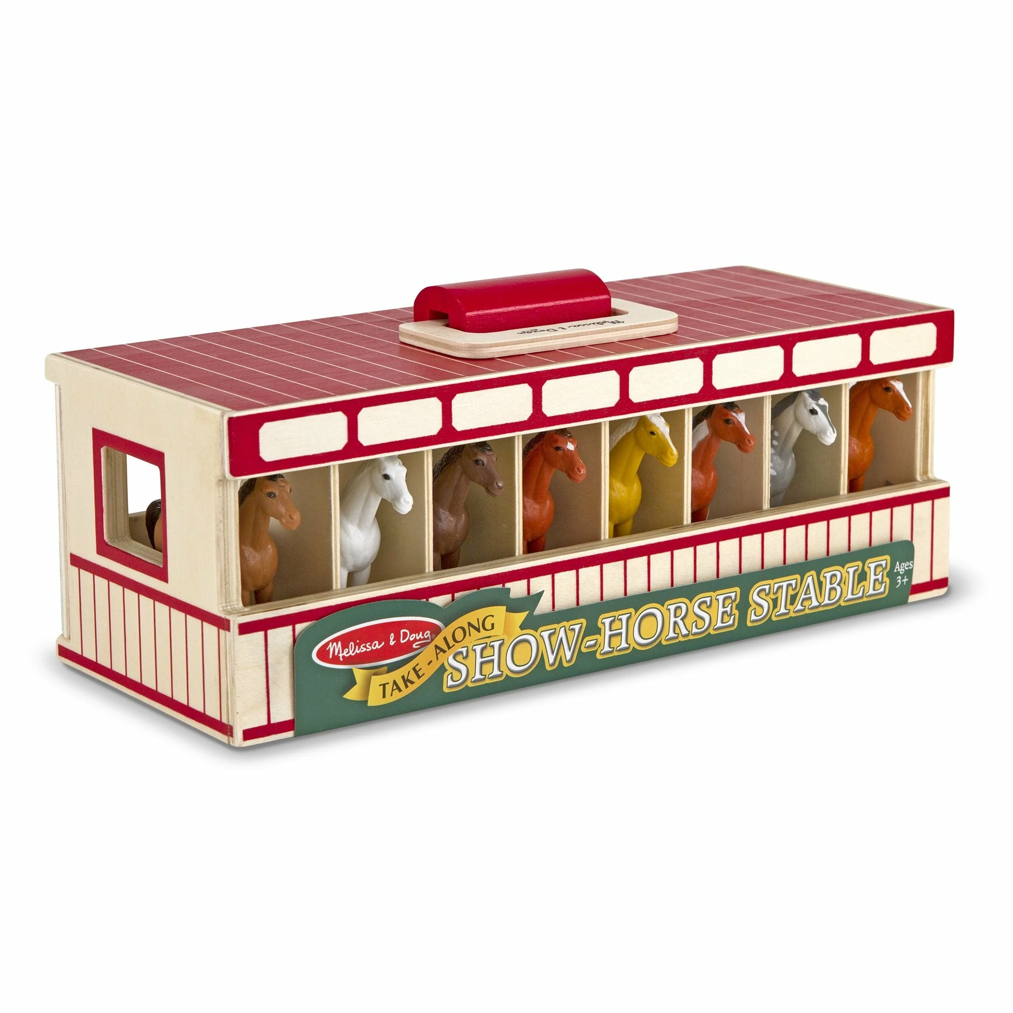 Melissa & Doug Take-Along Show-Horse Stable - Image 4