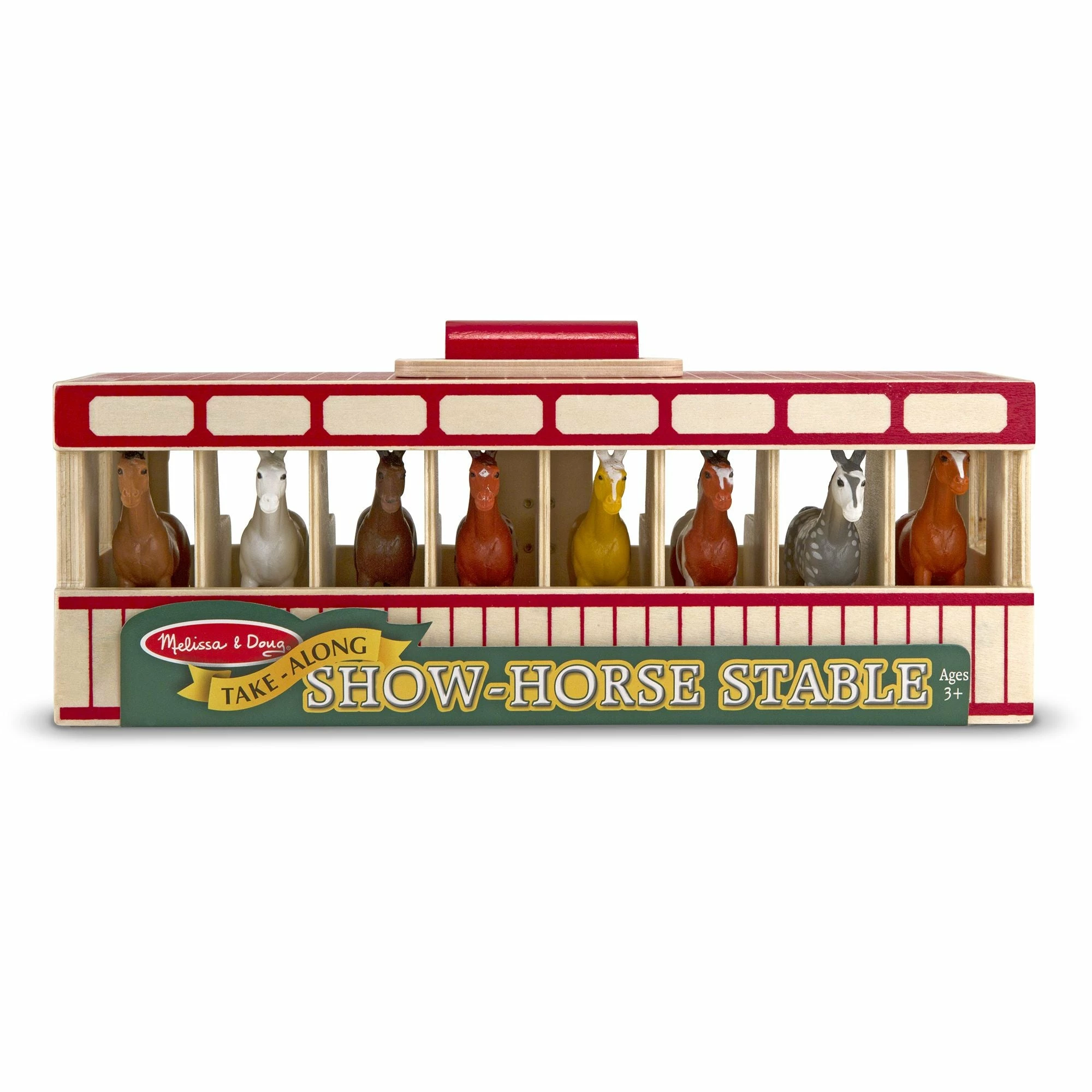 Melissa & Doug Take-Along Show-Horse Stable - Image 5