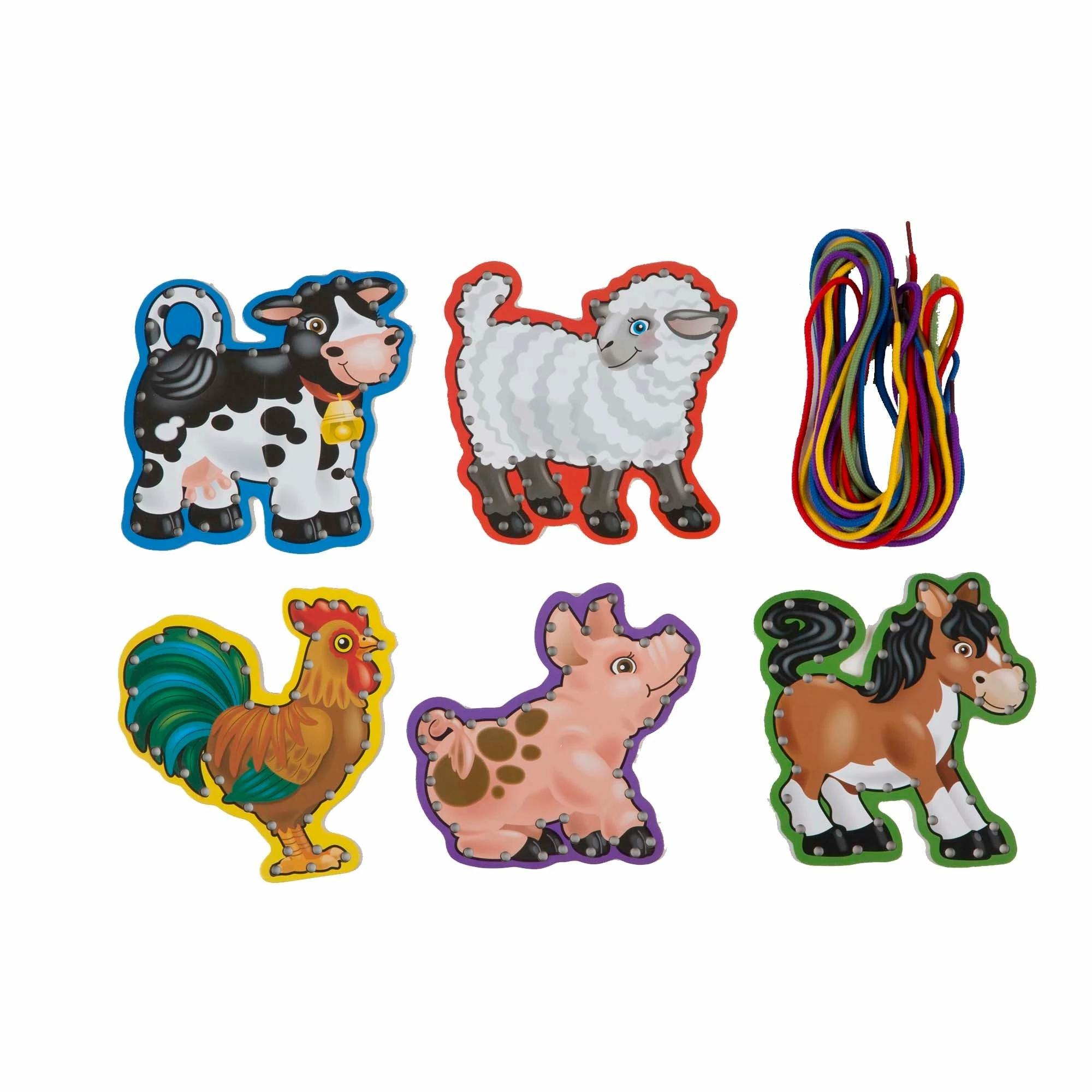 Melissa & Doug Farm Animals Lace And Trace Panels - Image 4