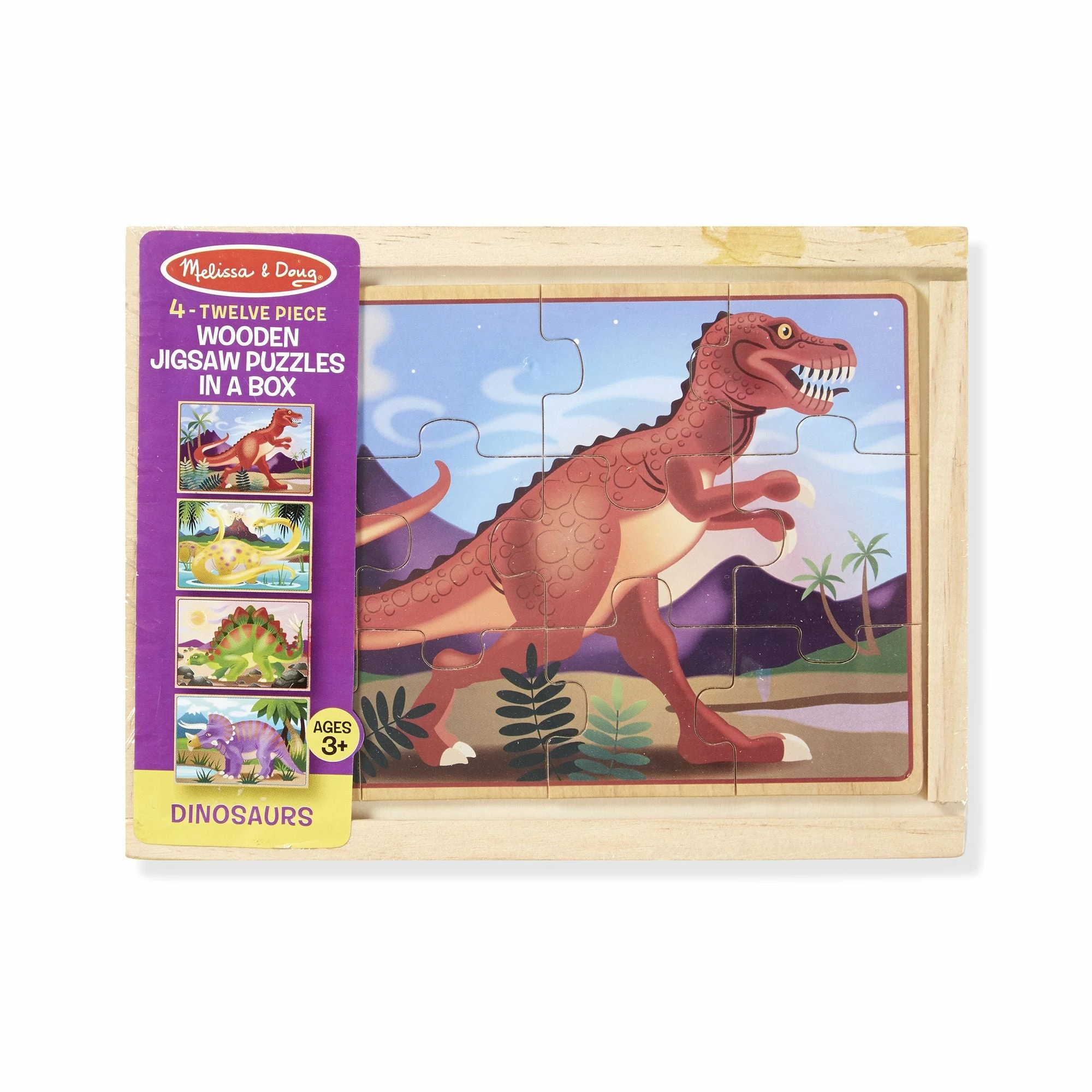 Melissa & Doug Dinosaurs Puzzles In A Box - Image 6