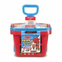 Melissa & Doug Rolling Grocery Basket