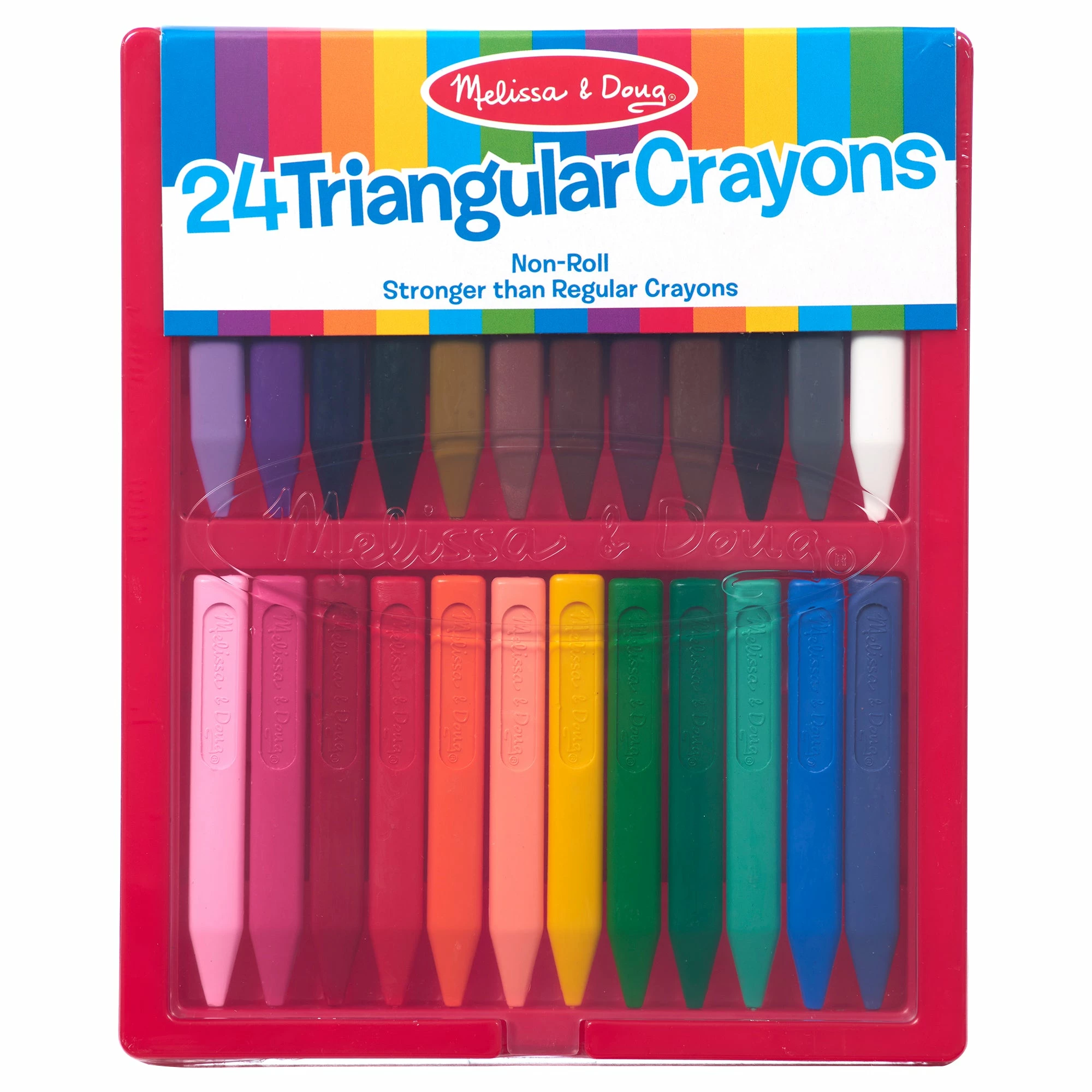 Melissa & Doug Triangular Crayon Set - 24pc