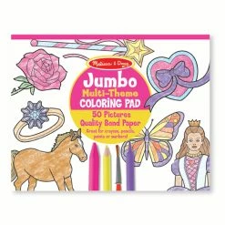 Melissa & Doug Jumbo Coloring Pad - Pink 11" X 14"