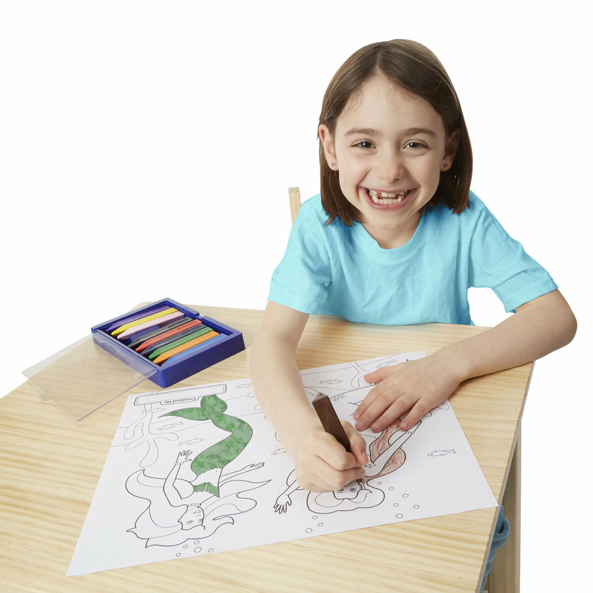 Melissa & Doug Jumbo Coloring Pad - Pink 11" X 14" - Image 2