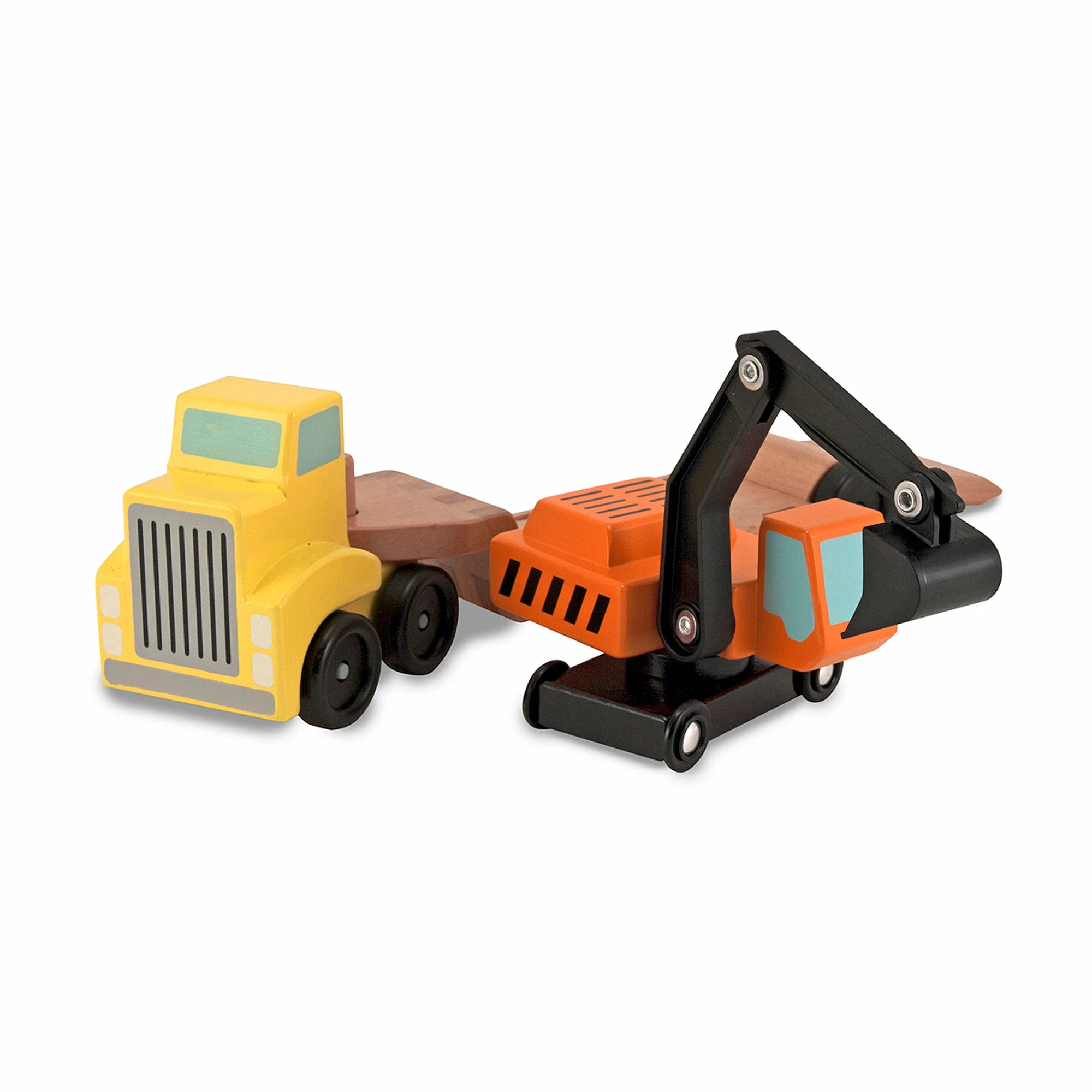 Melissa & Doug Trailer & Excavator - Image 3