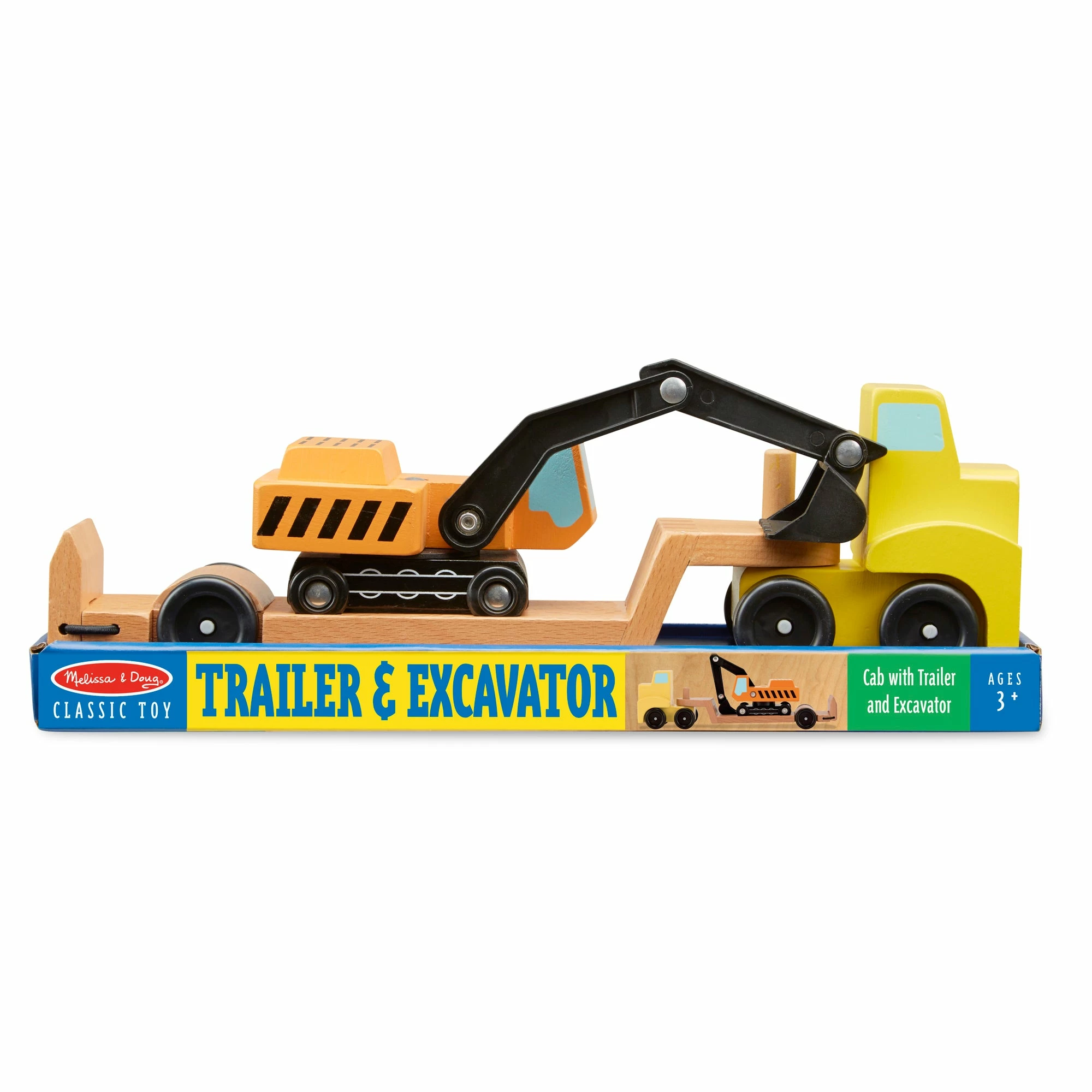 Melissa & Doug Trailer & Excavator - Image 6