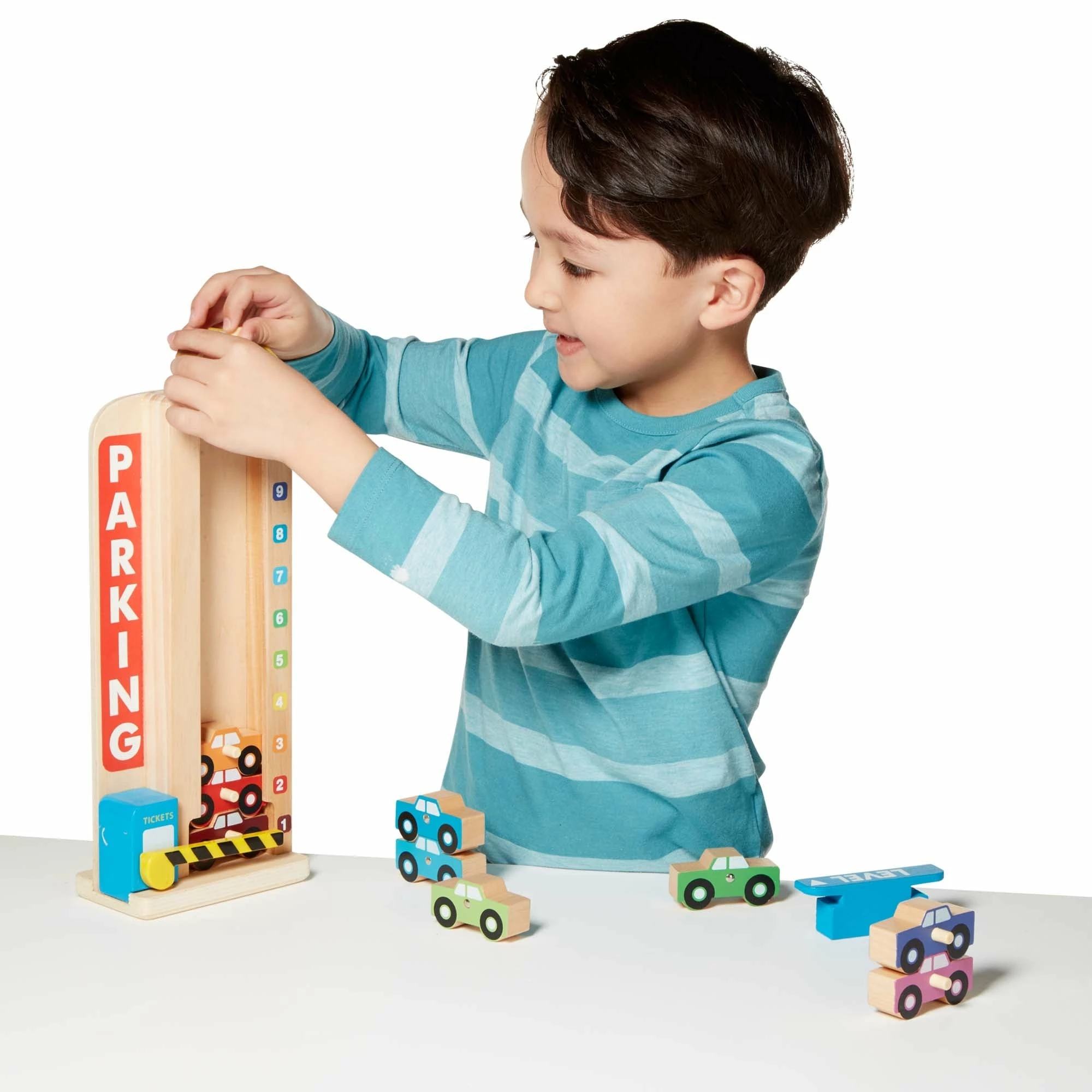 Melissa & Doug Stack & Count Parking Garage - Image 3