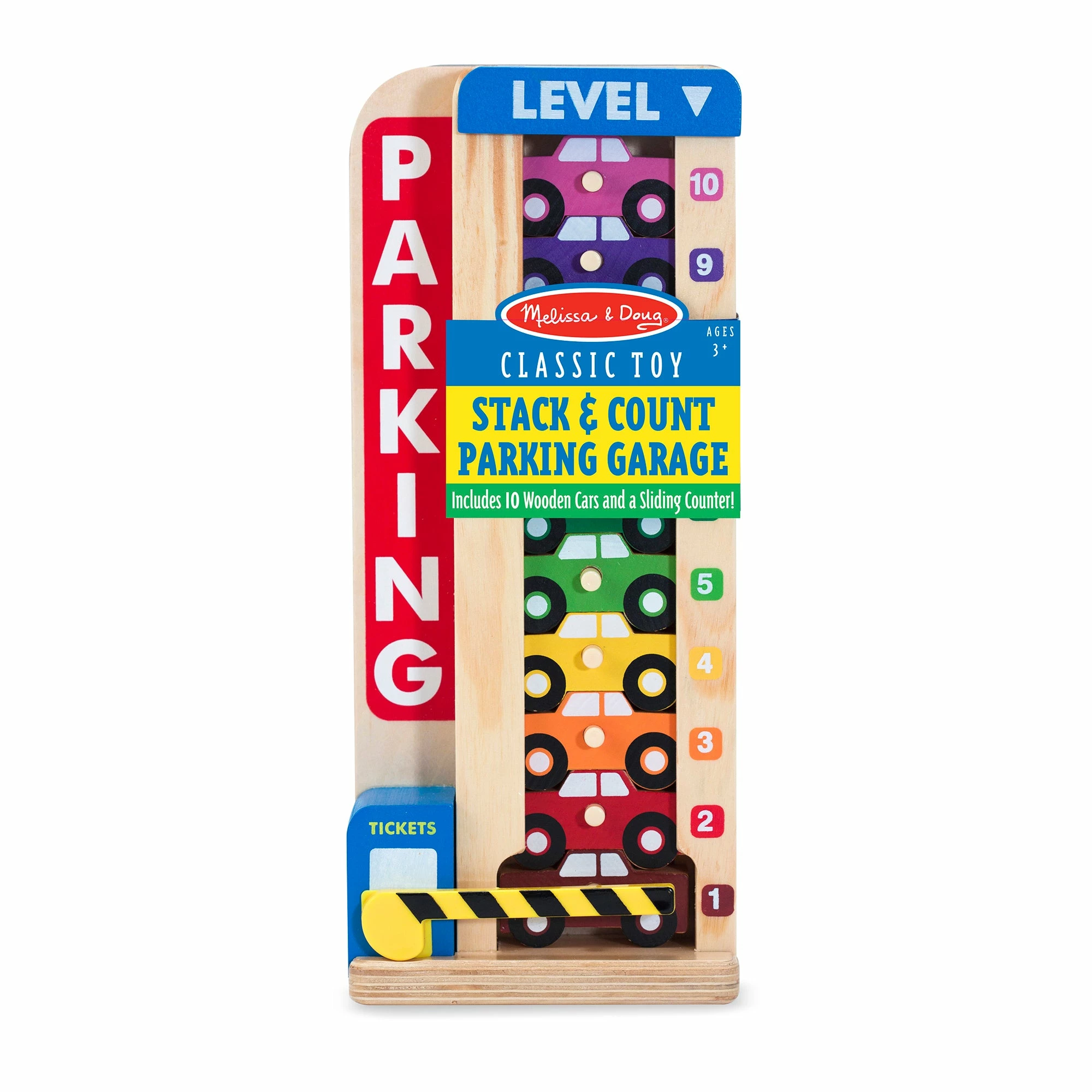 Melissa & Doug Stack & Count Parking Garage - Image 4