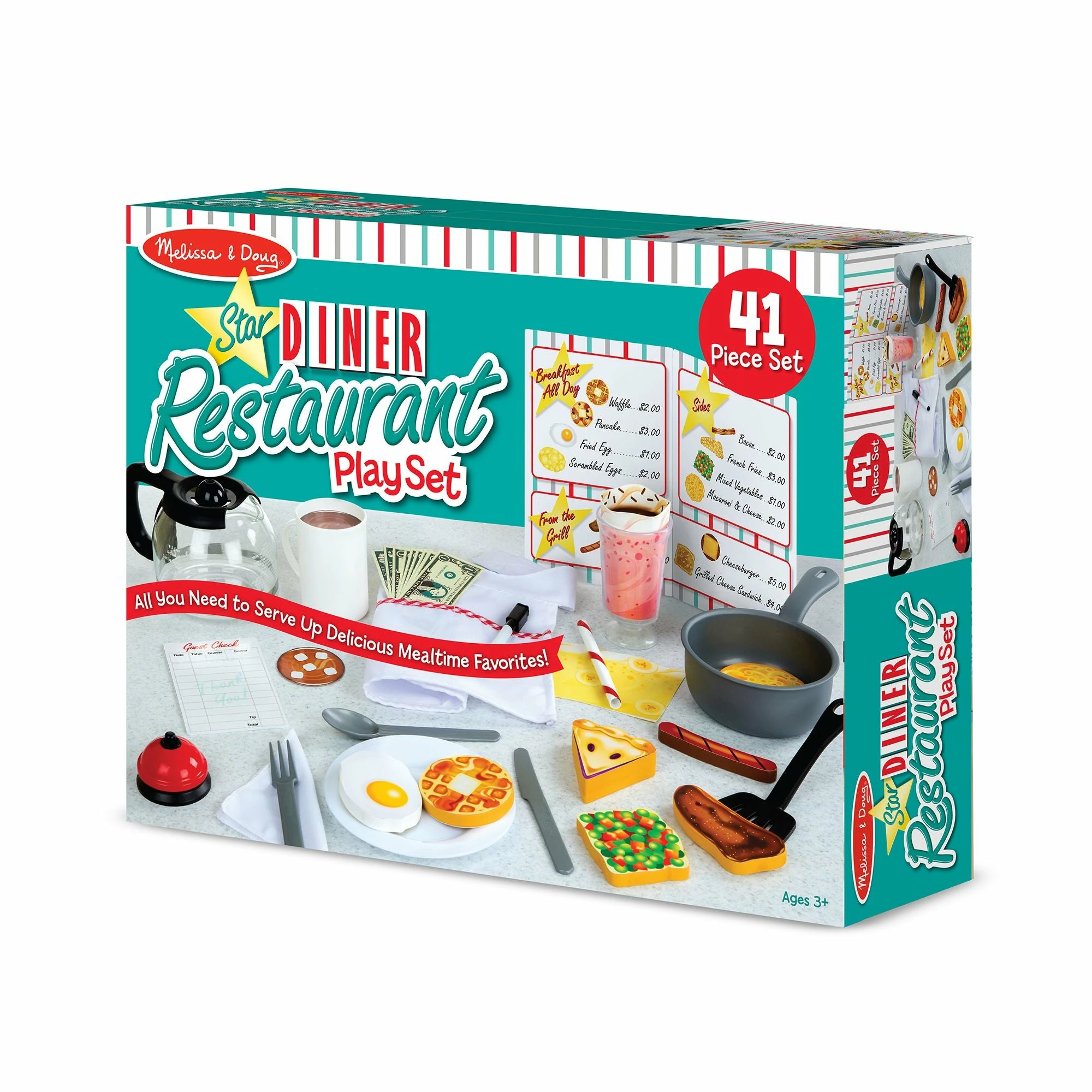 Melissa & Doug Star Diner Restaurant Play Set - Image 20