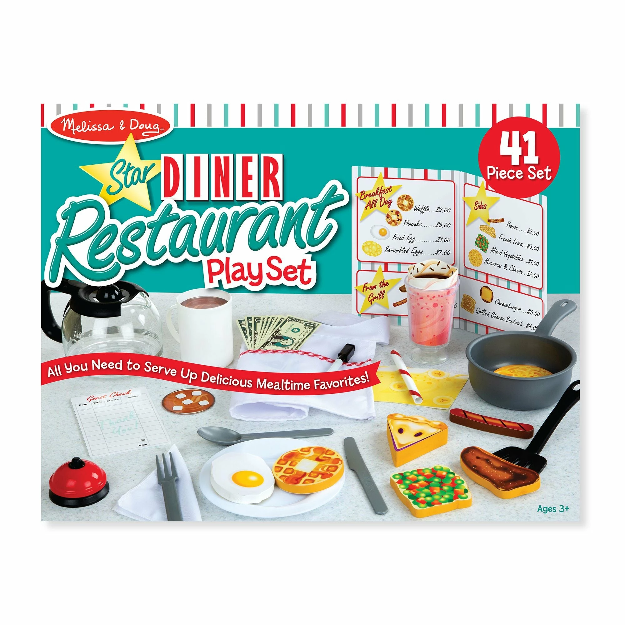Melissa & Doug Star Diner Restaurant Play Set - Image 21