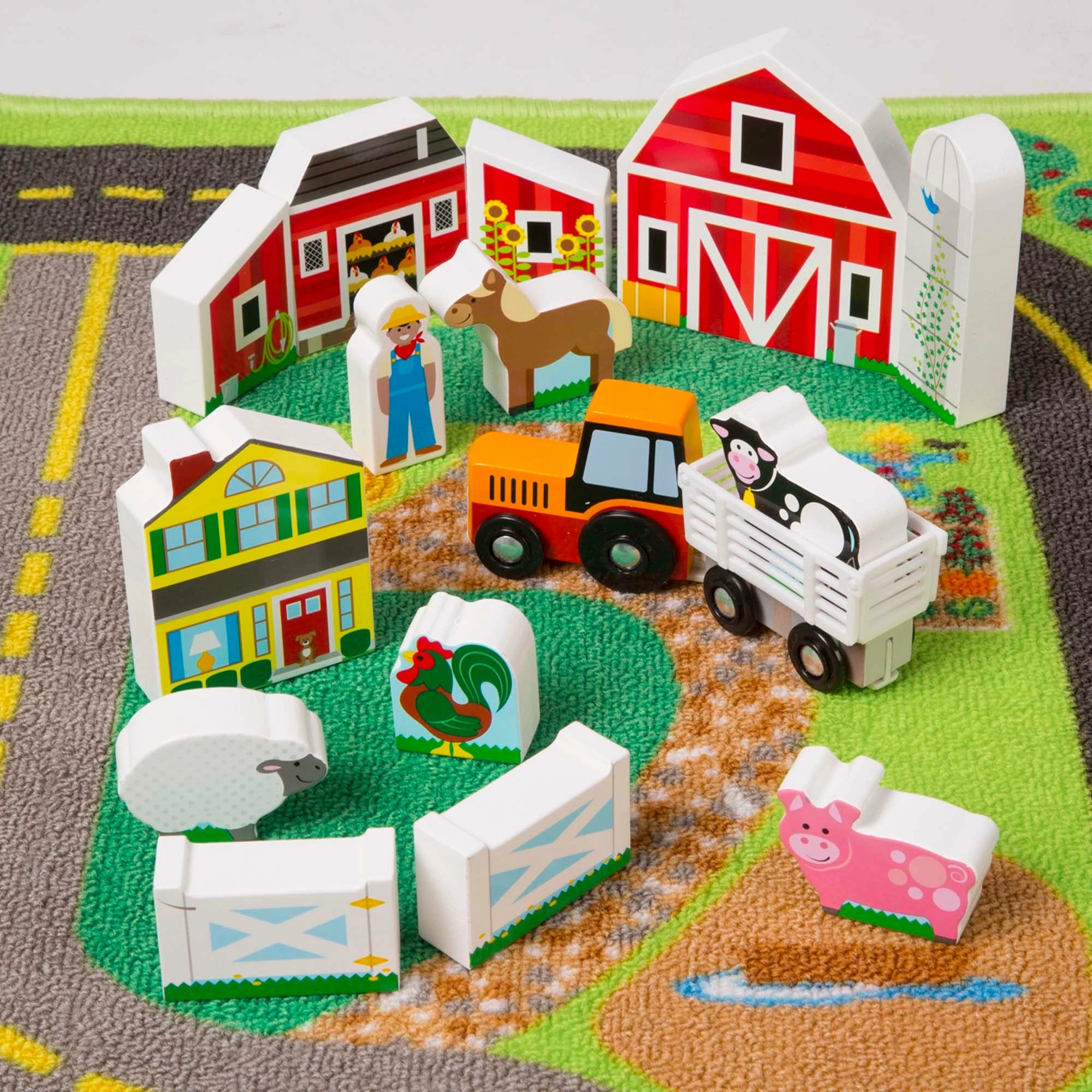 Melissa & Doug Deluxe Road Rug Play Set - Image 4