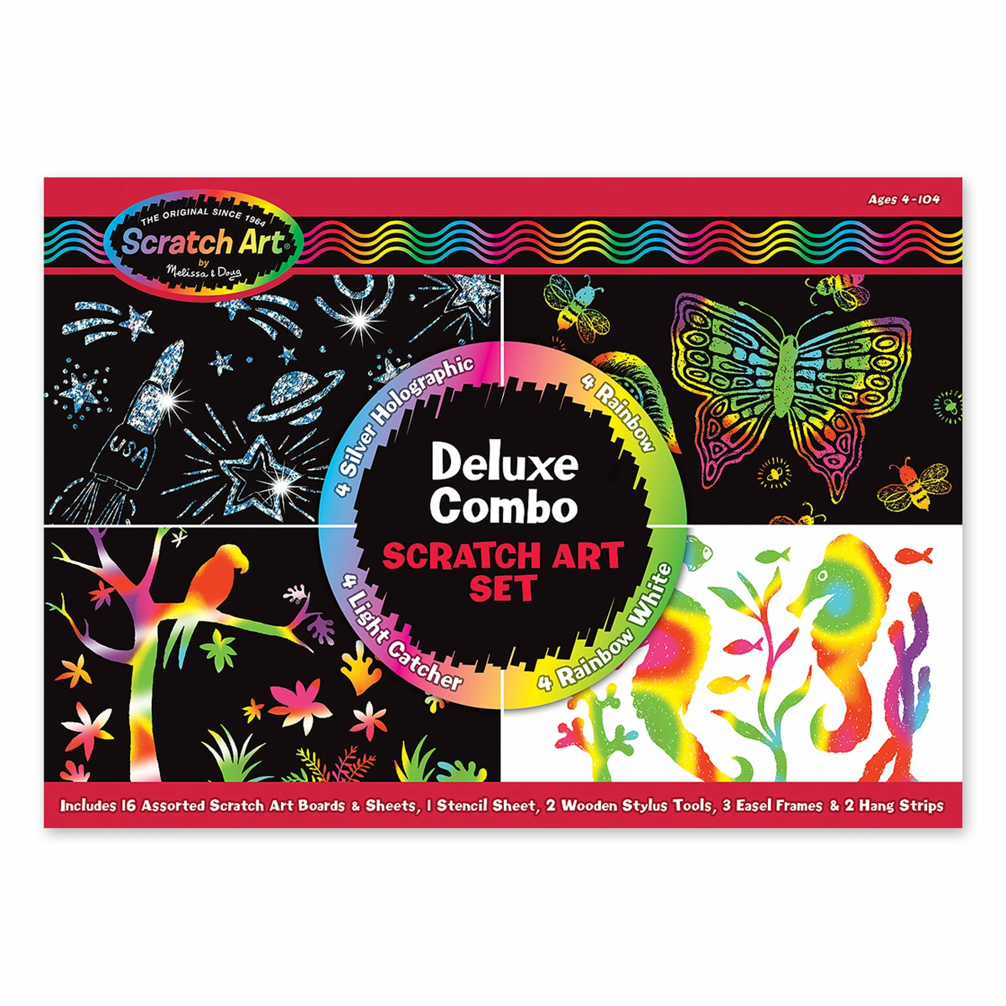 Melissa & Doug Deluxe Combo Scratch Art Set