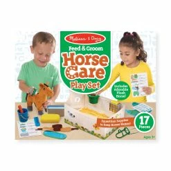 Melissa & Doug Feed & Groom Horse Care Play Set
