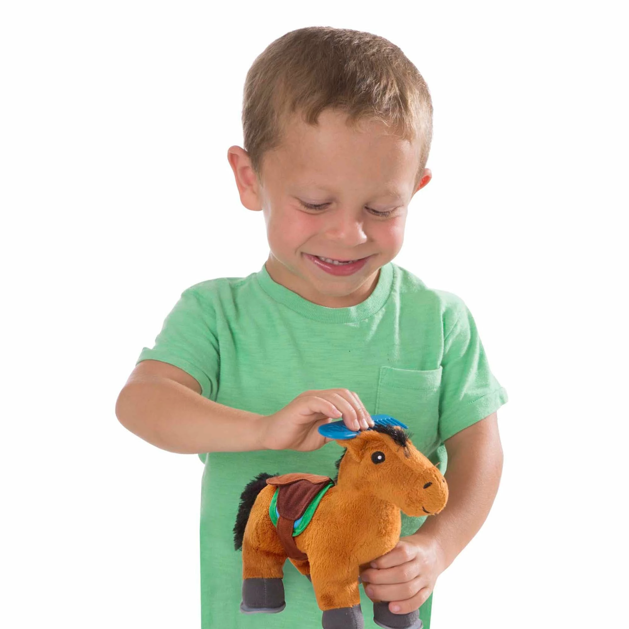 Melissa & Doug Feed & Groom Horse Care Play Set - Image 5
