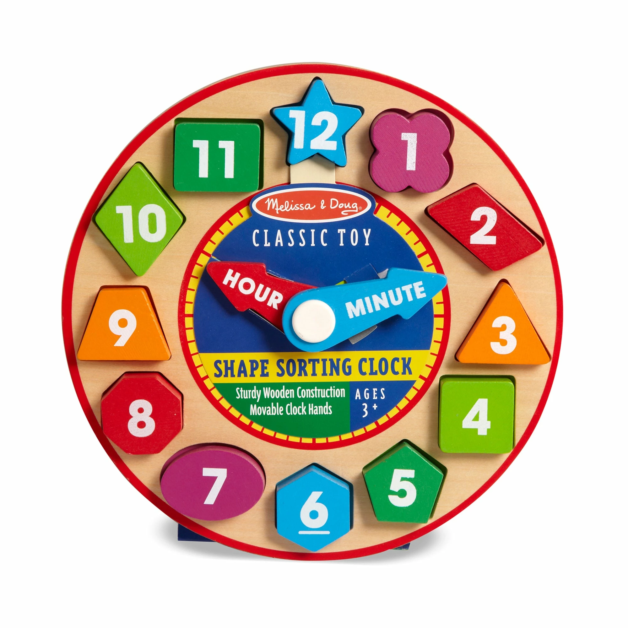 Melissa & Doug Shape Sorting Clock - Image 6