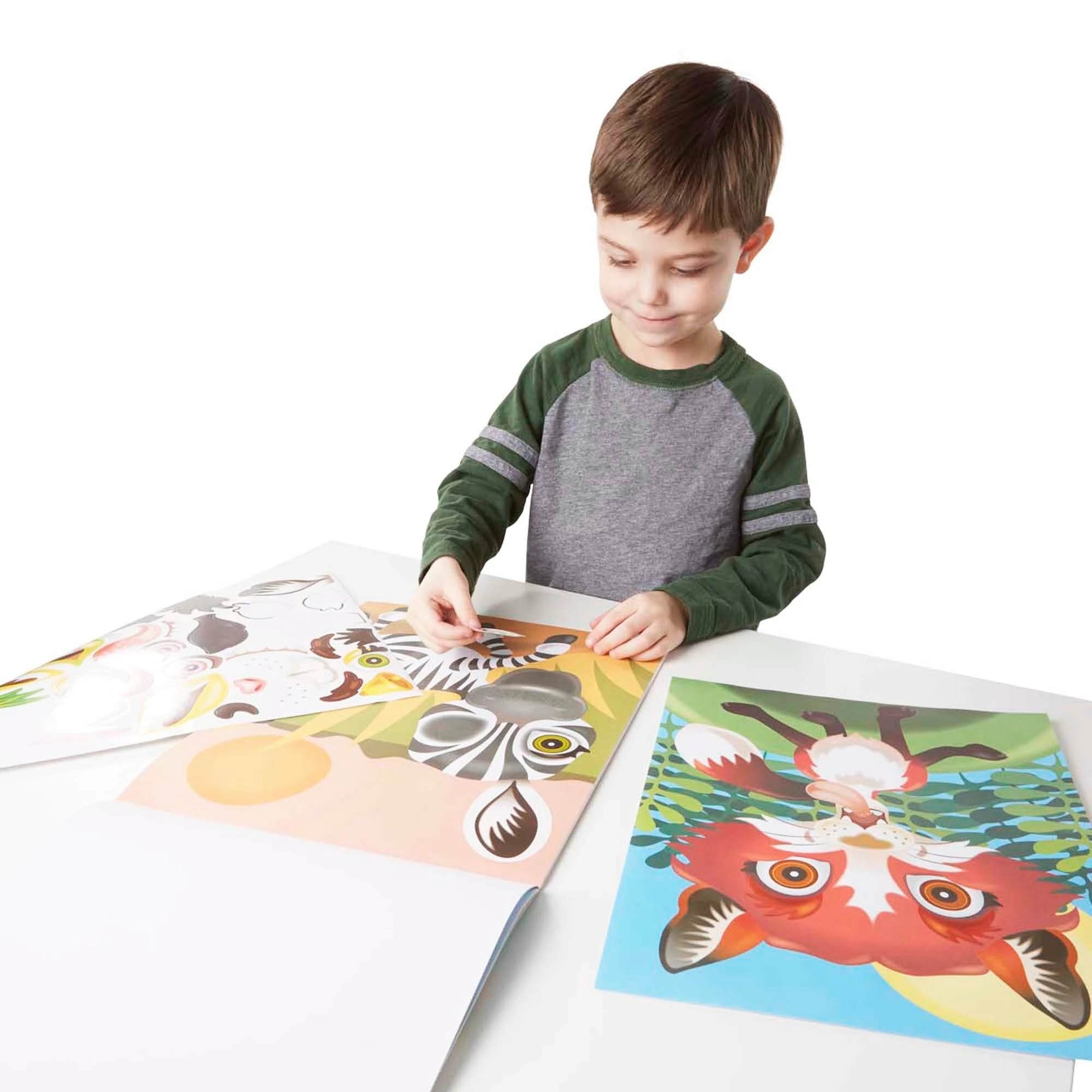 Melissa & Doug Make-a-Face Sticker Pad - Crazy Animals 2 Melissa & Doug Make-a-Face Sticker Pad - Crazy Animals - Image 2