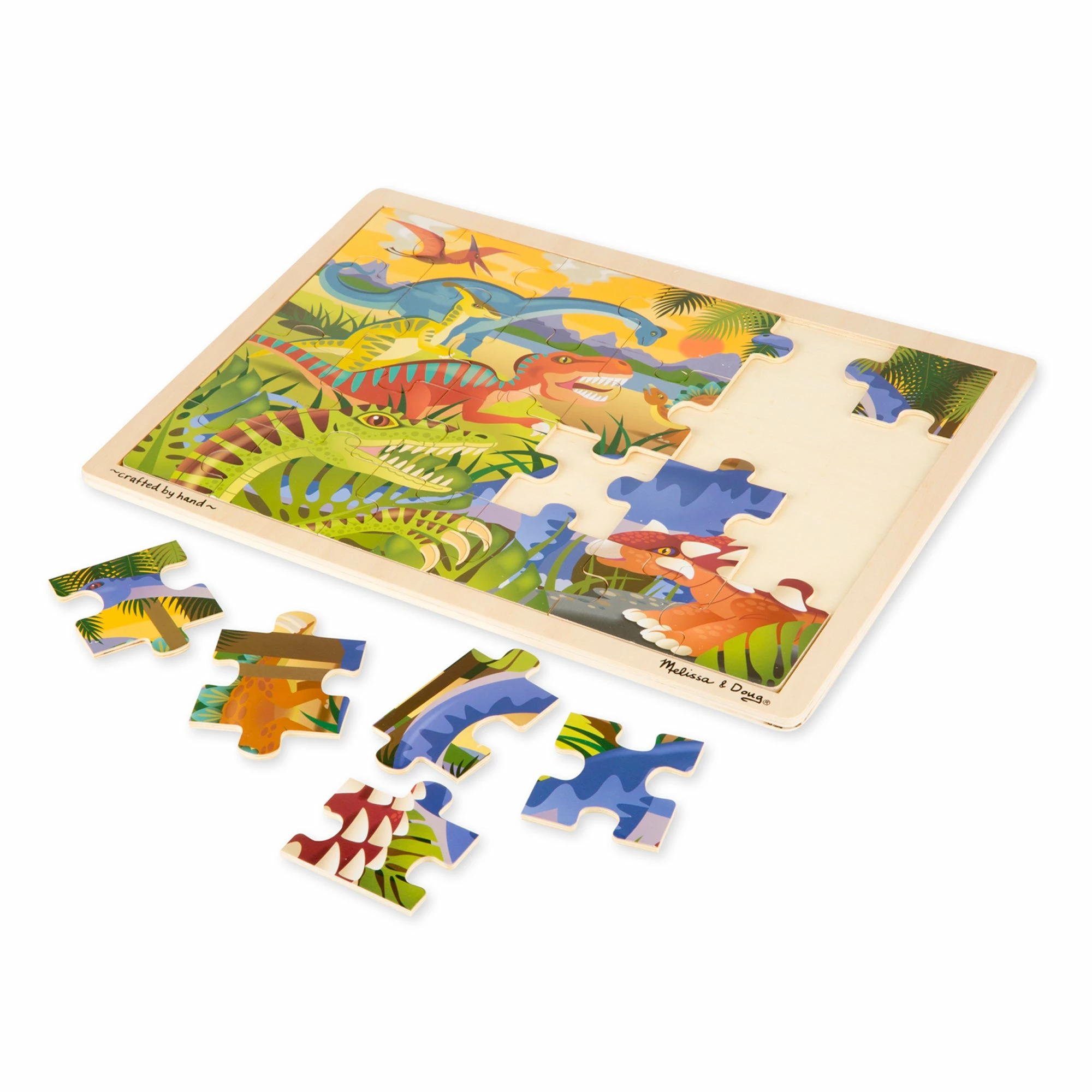 Melissa & Doug Dinosaur Jigsaw Puzzle - 24pc - Image 3