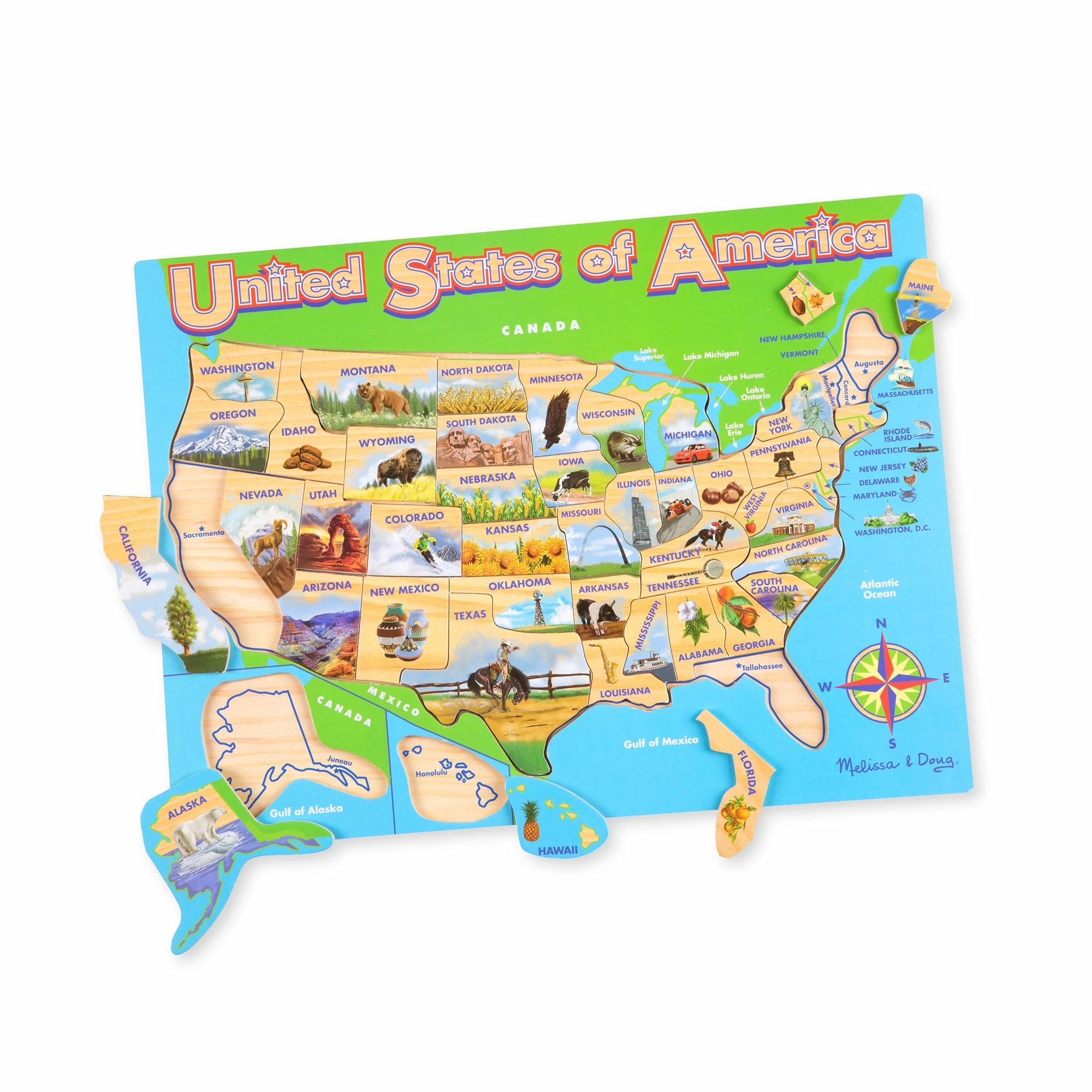 Melissa & Doug USA Map Jigsaw Puzzle