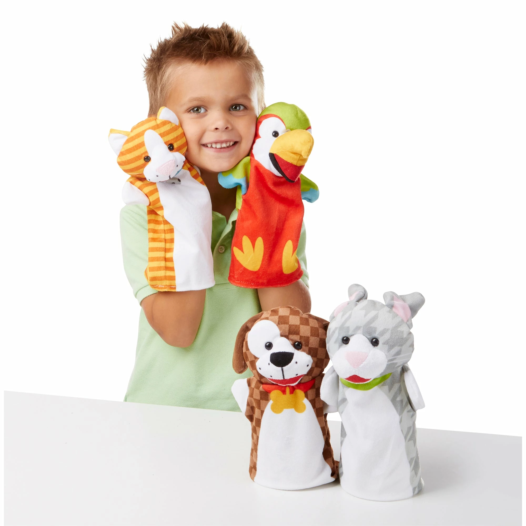Melissa & Doug Playful Pets Hand Puppets - Image 2